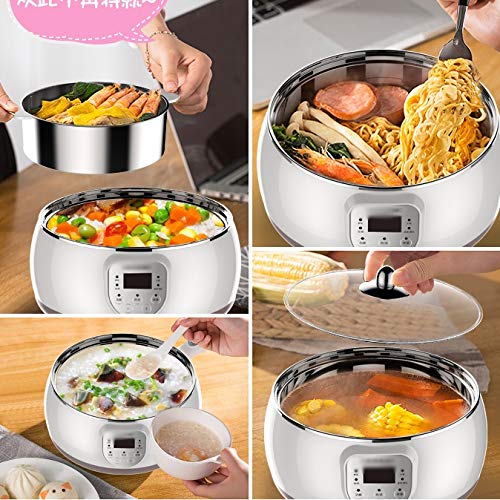 Mini Double-Layer Electric Steamer - Automatic Stainless Steel Food Warmer for Healthy Cooking | Perfect for Home, Office & Meal Prep