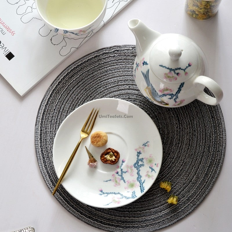 Premium Tangshan Bonoe Chinese Tea Set for One - Perfect for Home, Office, or Gift Giving