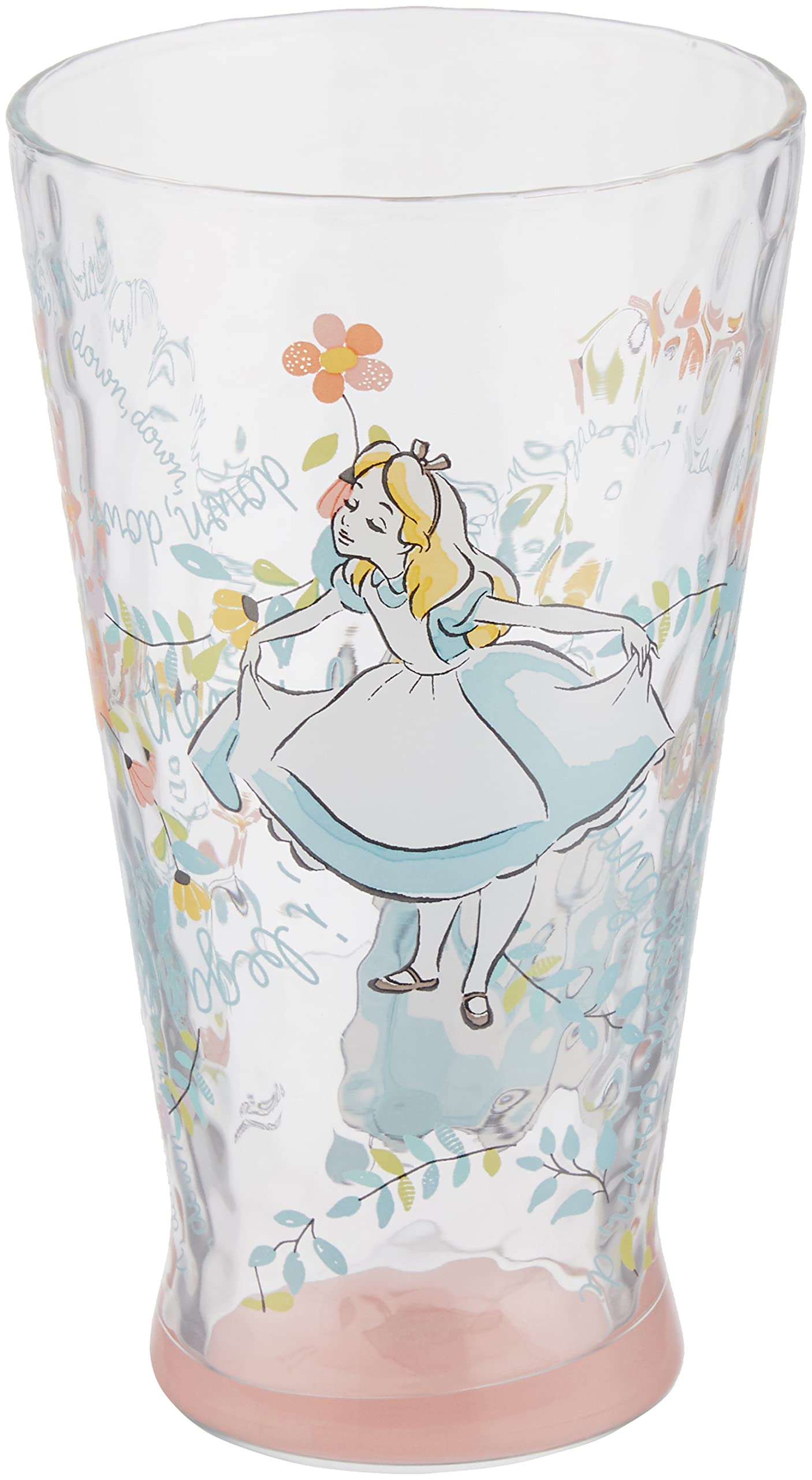Alice in Wonderland Glass Tumbler Set - 2 Pack Insulated Cups for Tea, Coffee & Cold Drinks - Perfect for Home, Office & Gift Giving