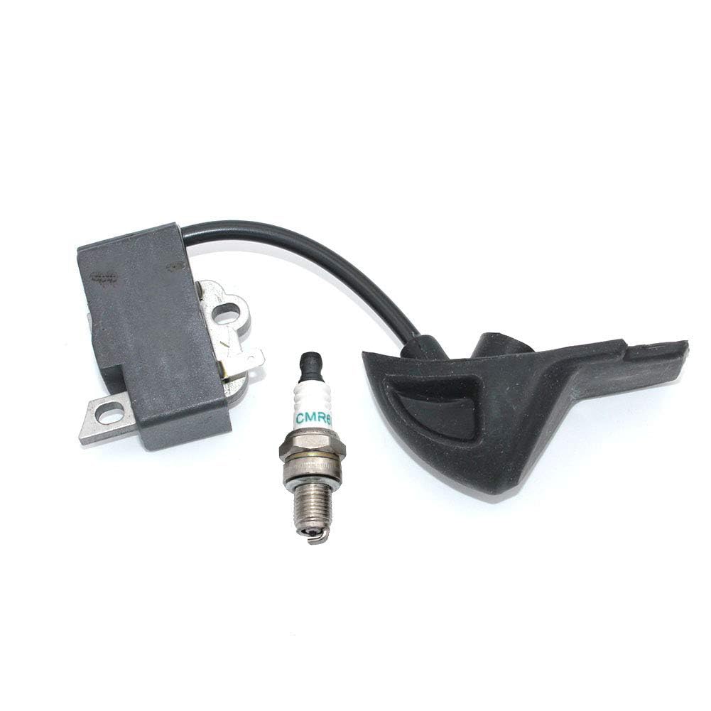 High Performance Ignition Coil Module with CMR6H Spark Plug for Stihl BG56 BG56C SH56 BG86 BG86C SH86 Leaf Blowers - Replacement Part #4241 400 1318 0000 400 7011 - Perfect for Lawn Maintenance & Yard Work