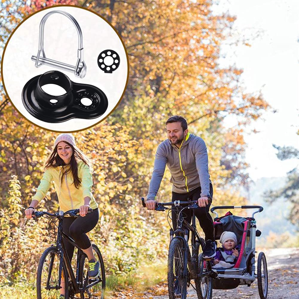 2 Pack Bike Trailer Coupler Hitch - Universal Fit for Instep & Schwinn Bike Trailers - Flat & Angled Adapter for All Bicycle Sizes & Models - Replacement Parts for Instep Bike Trailers - Perfect for Family Cycling, Grocery Hauling & Outdoor Adventures