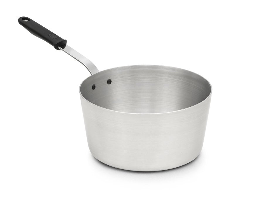 Vollrath 682185 Wear Ever 8.5 Quart Aluminum Sauce Pan with Silicone Handle - Perfect for Cooking, Boiling & Food Preparation in Restaurants & Home Kitchens