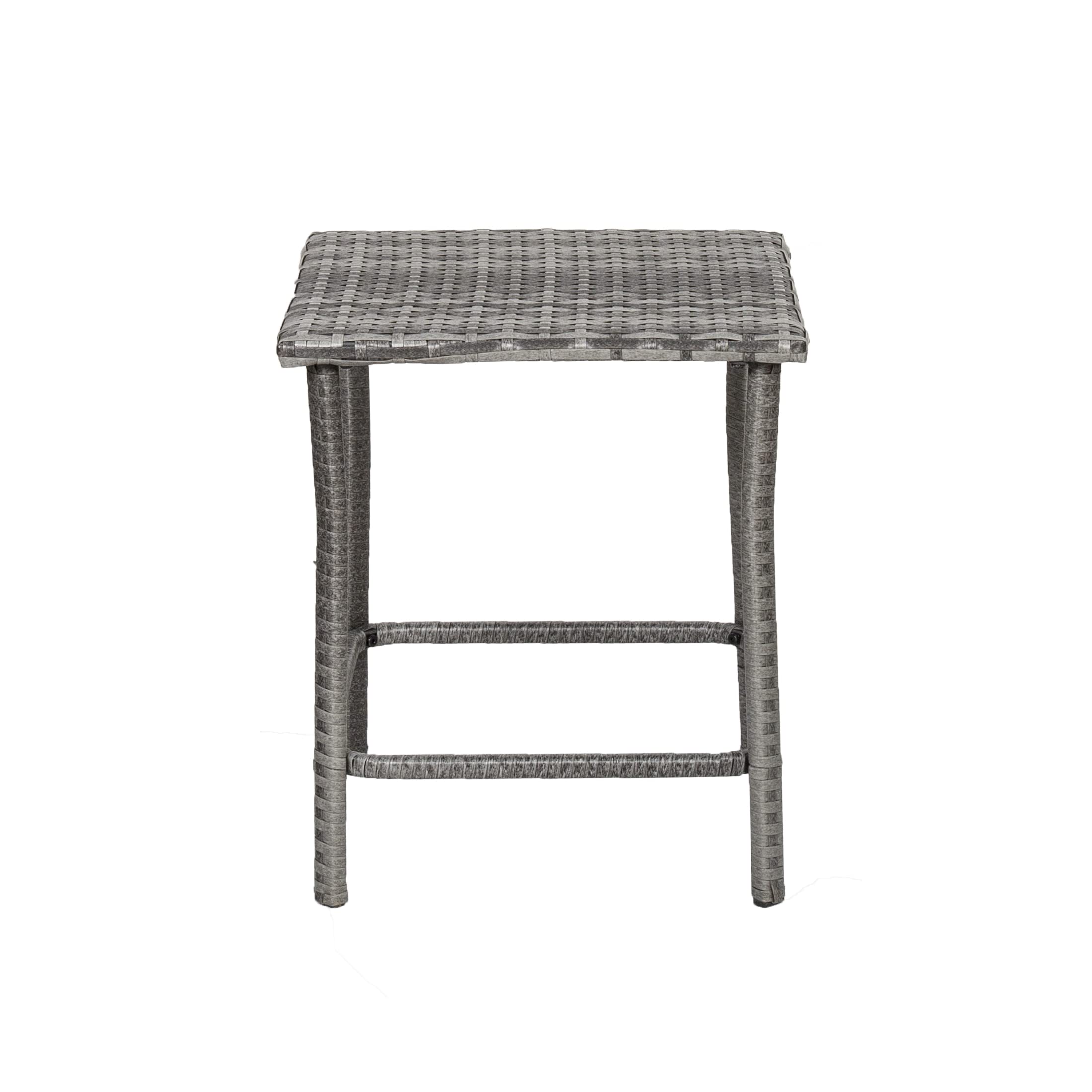 WestinTrends Melvi 3-Piece All-Weather PE Rattan Patio Furniture Set - Outdoor Wicker Bistro & Conversation Set in Gray & Beige - Perfect for Backyard, Garden, Poolside & Balcony Relaxation