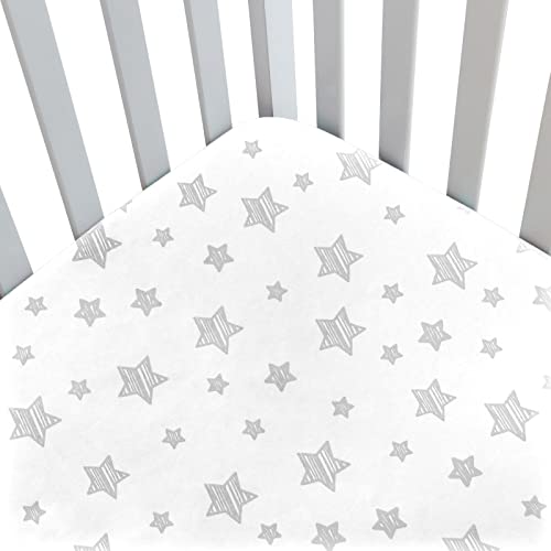 Premium Baby Crib Sheets - Ultra Soft Microfiber Fitted Crib Mattress Cover 52