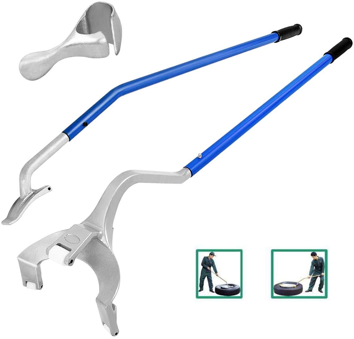 **Heavy Duty Manual Tire Changer Tool Kit - Tubeless Truck Bead Breaker & Mount/Demount Tool for 17.5