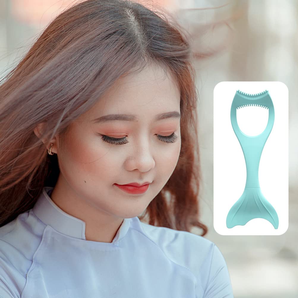 Mobestech Reusable Silicone Eyeliner Stencil Tool - Eyeliner & Mascara Applicator for Perfect Eye Makeup (Blue) | Ideal for Beginners, Professional Makeup Artists & DIY Beauty Enthusiasts