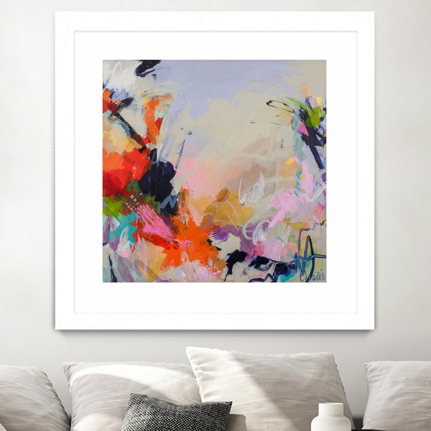 Abstract Forms Wall Art - Modern Geometric Canvas Prints for Home & Office Decor - Perfect for Living Room, Bedroom, or Workspace