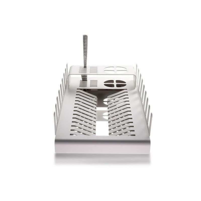 Stainless Steel Dish Drying Rack for Kitchen Countertop | White Space-Saving Dish Drainer | Perfect for Small Kitchens, Apartments & RVs
