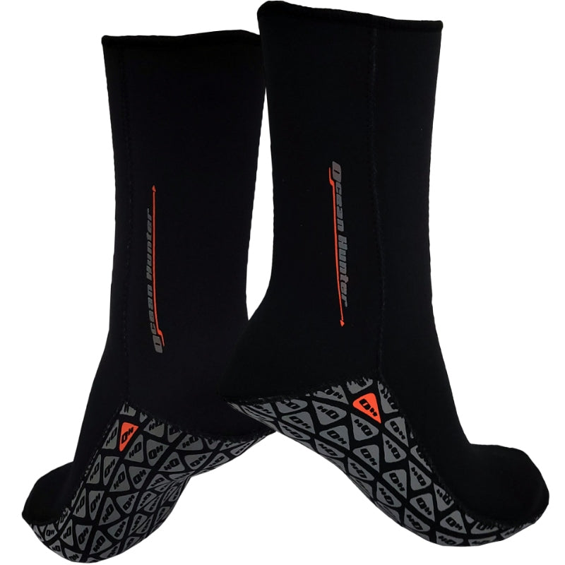 Ocean Hunter Neoprene Fin Socks 1.5mm - Scuba Diving & Snorkeling Gear for Warm Water Comfort