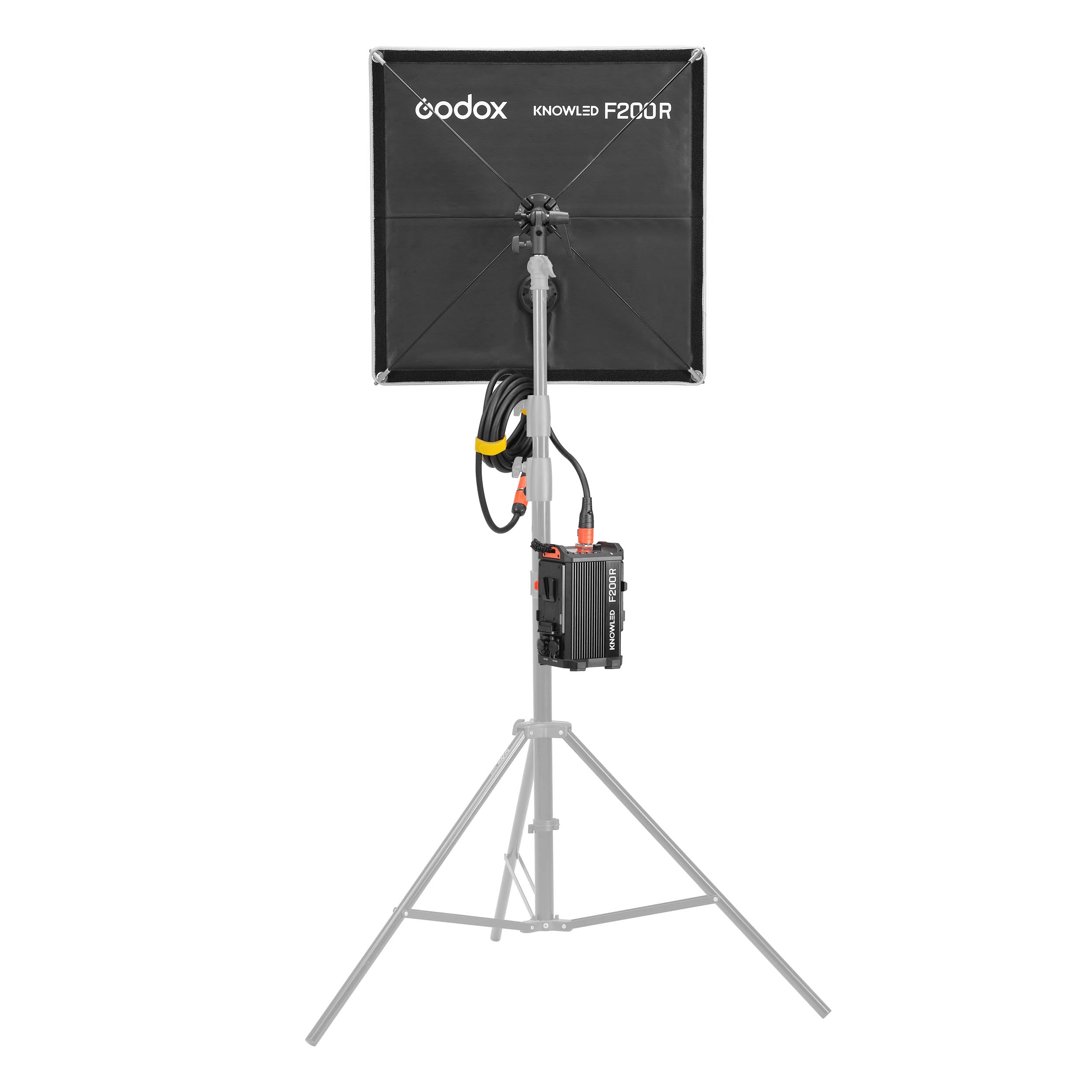 KNOWLED F200R K2 2x2 Feet IP54 Waterproof Flexible RGB LED Panel with Softbox Kit - Professional Cine Lighting for Photography, Videography & Studio Use