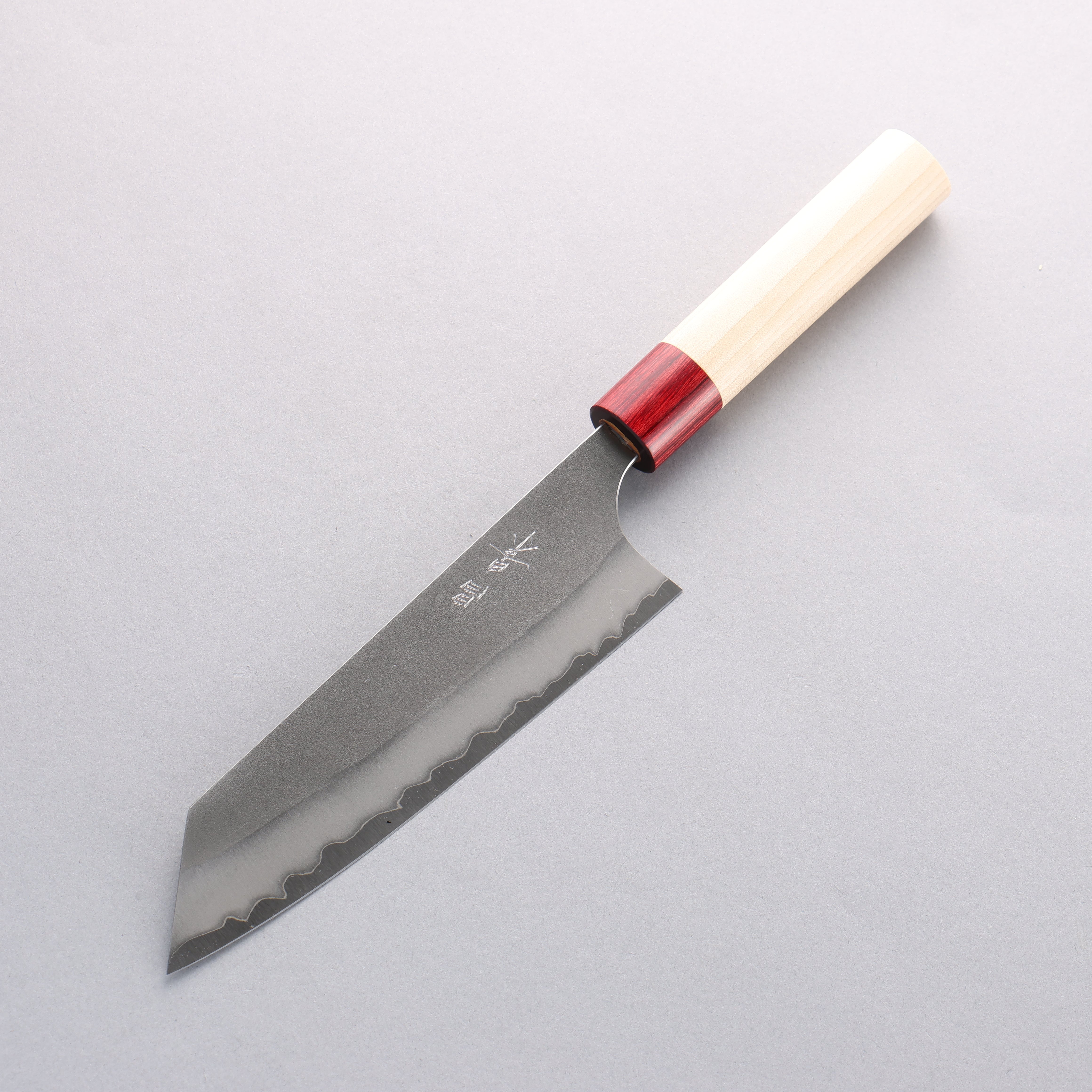 Masakage Yuki White Steel No.2 Nashiji Bunka Knife 170mm with Magnolia Handle - Japanese Kitchen Knife for Professional Chefs & Home Cooking, Perfect for Slicing, Dicing & Vegetable Prep