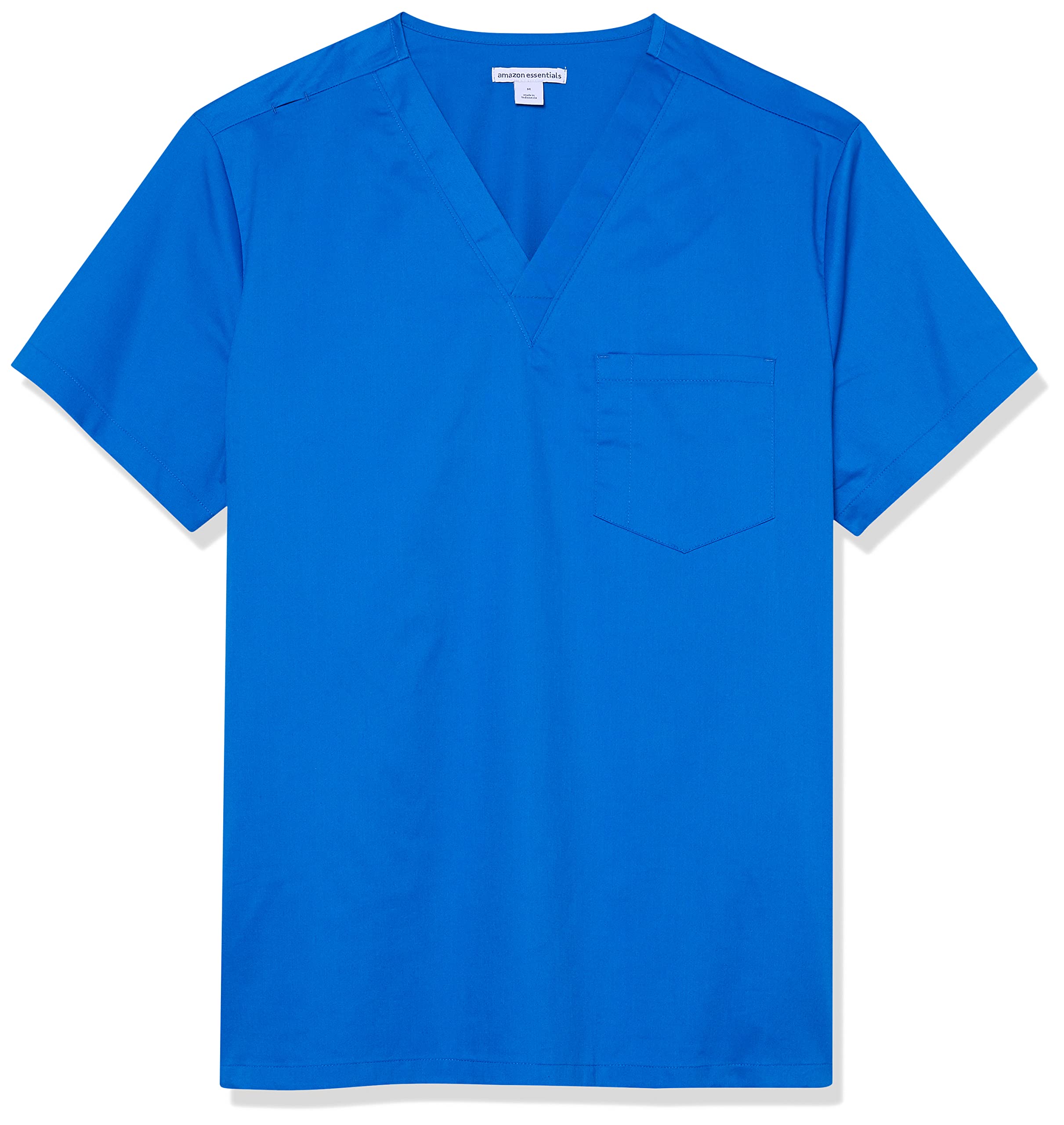Amazon Essentials Men's V-Neck Scrub Top with Pockets - Comfortable Medical Uniform for Doctors & Nurses - Perfect for Hospital, Clinic & Healthcare Work