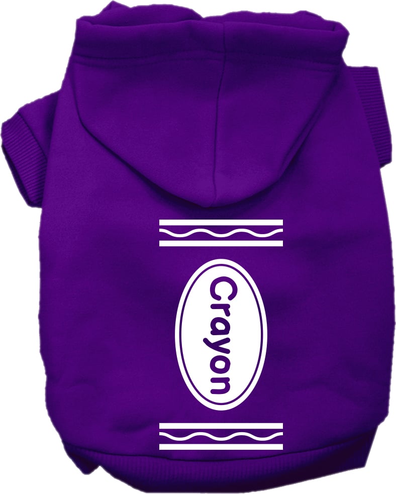 Colorful Crayon Costume Screen Print Hoodie for Kids - Fun Dress-Up & Halloween Costume Idea