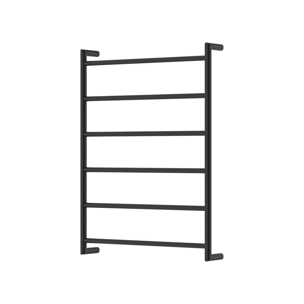 Fienza 8286080MB Kaya Heated Towel Rail - 600 x 800mm Matte Black Bathroom Towel Warmer for Luxurious Spa Experience at Home