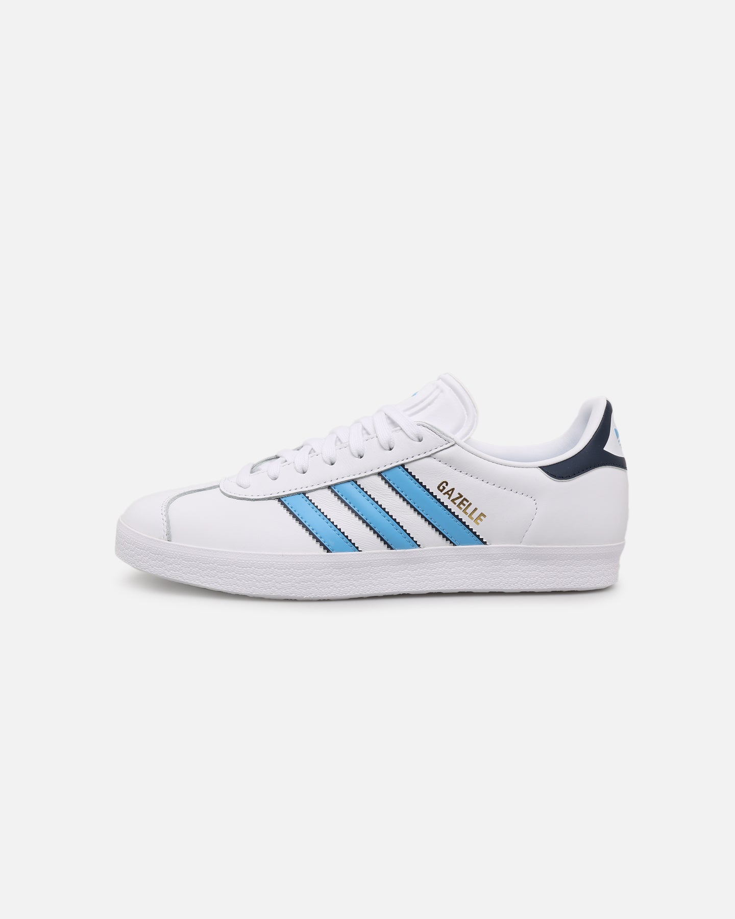 Adidas Gazelle Sneakers - White & Blue Classic Running Shoes for Men & Women | Comfortable Casual Wear for Gym, Workout & Daily Walking