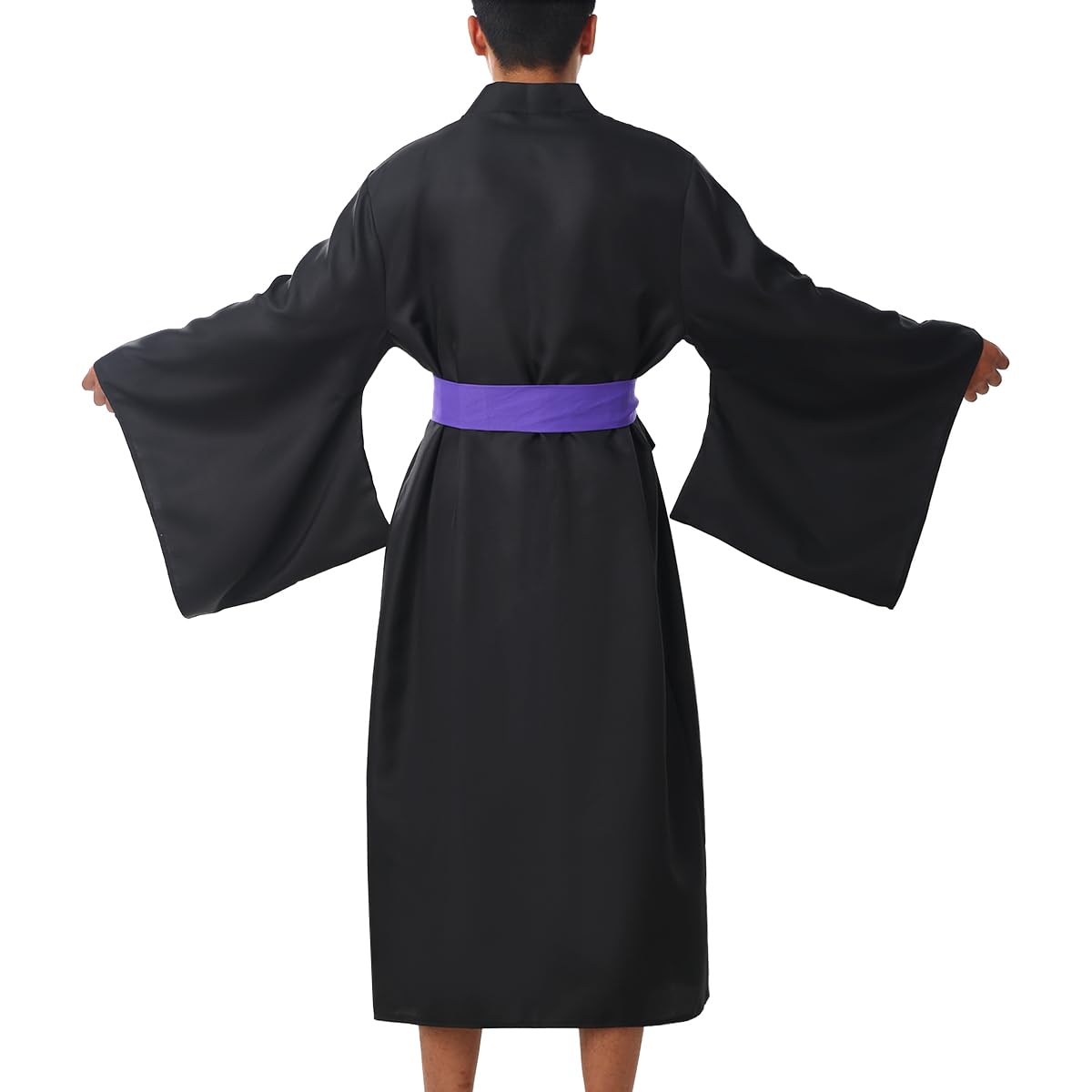 BPURB Men's Yukata Robe - Traditional Japanese Kimono for Men, Cotton Bathrobe, Lounge Wear, Cosplay Costume - Perfect for Spa, Onsen, Summer Festivals & Anime Conventions