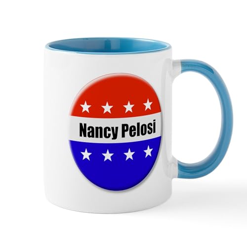 White/Blue Inside - Nancy Pelosi Mugs