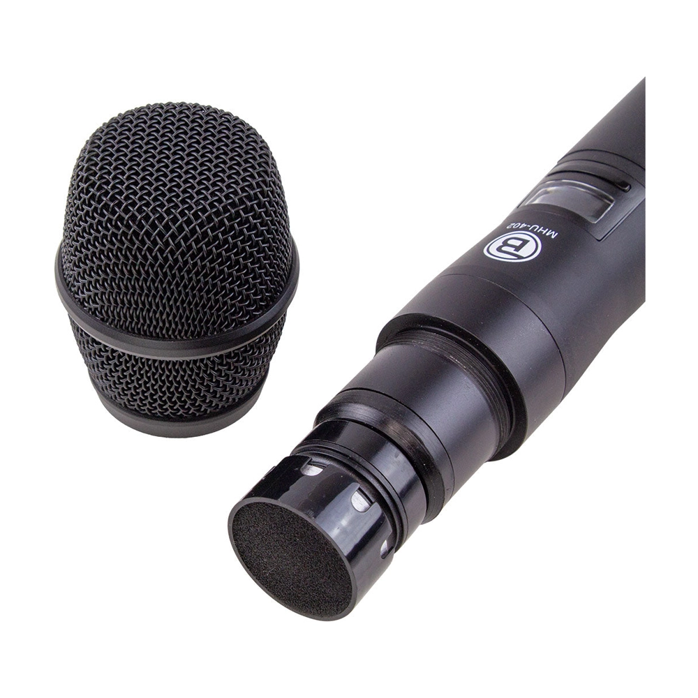 Blastking Dual UHF Wireless Microphone System MHU 402MHL - Professional Karaoke & Live Performance Mic for Singers, Speakers, and Events