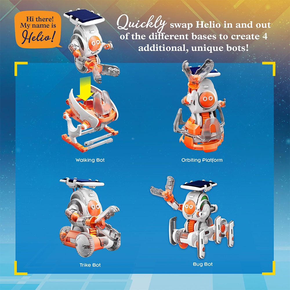 SolarBots: Cosmic Explorers - STEM Solar Powered Space Exploration Robot Kit for Kids | Educational Science Toy for Boys & Girls | Perfect for Classroom, Birthday Gifts & STEM Learning Activities