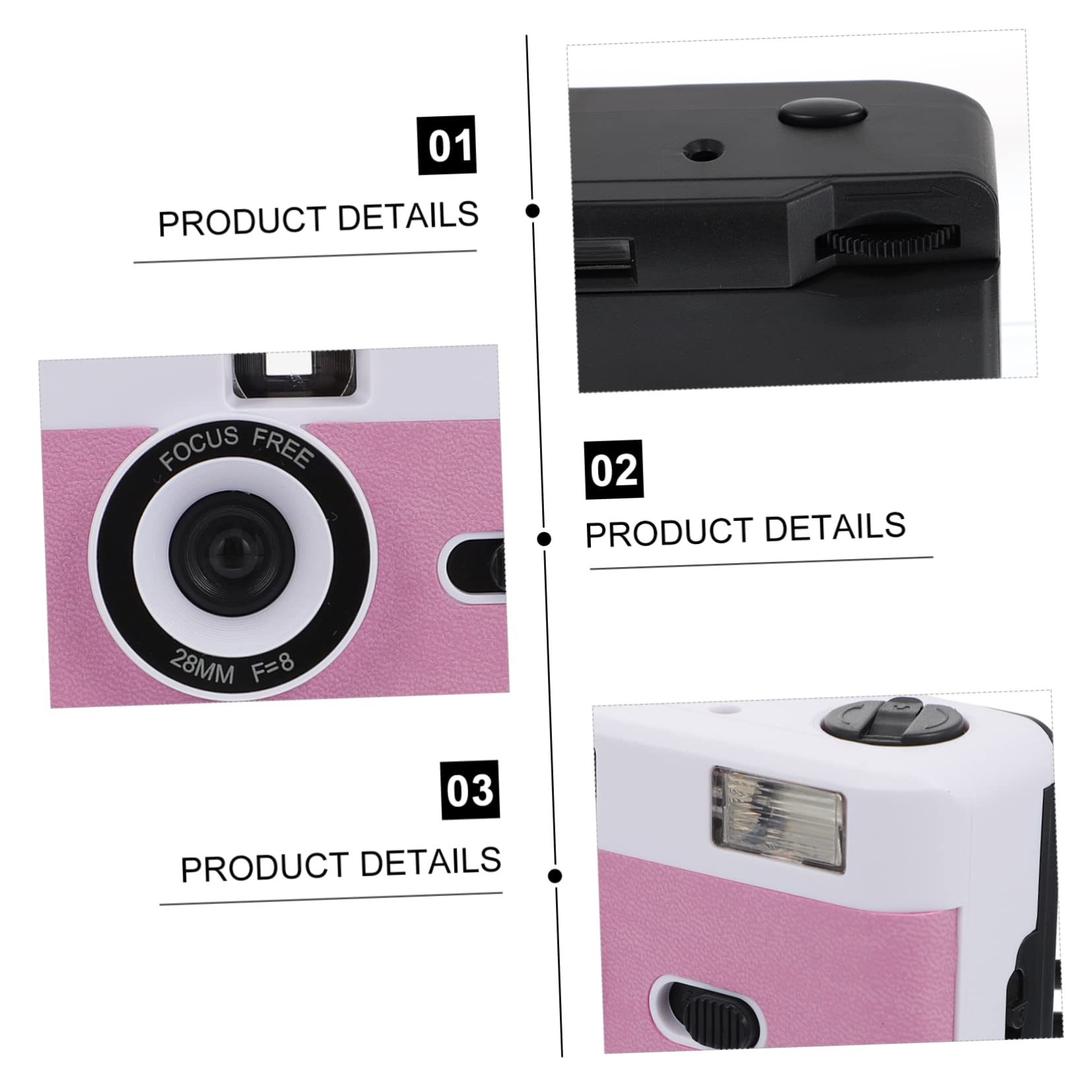 Gatuida ABS Film Camera - Reusable 35mm Vintage Camera for Photography | No Battery Needed | Perfect for Travel, Parties & Retro Photography