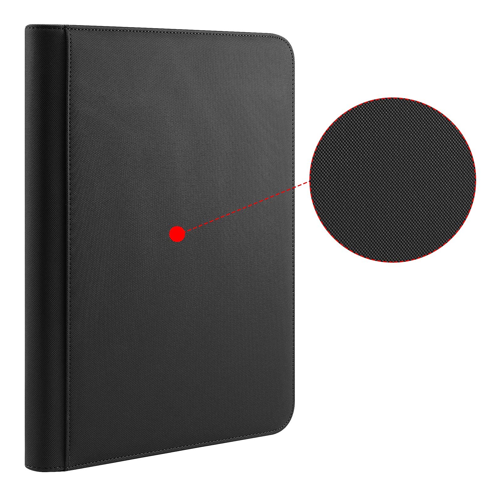 PAKESI Trading Cards Album - 20 Premium 9-Pocket Pages Holds 360 Cards | Black Collector Binder for Pokemon, MTG, Yu-Gi-Oh & Sports Cards | Perfect for Organizing, Trading & Displaying Valuable Collections