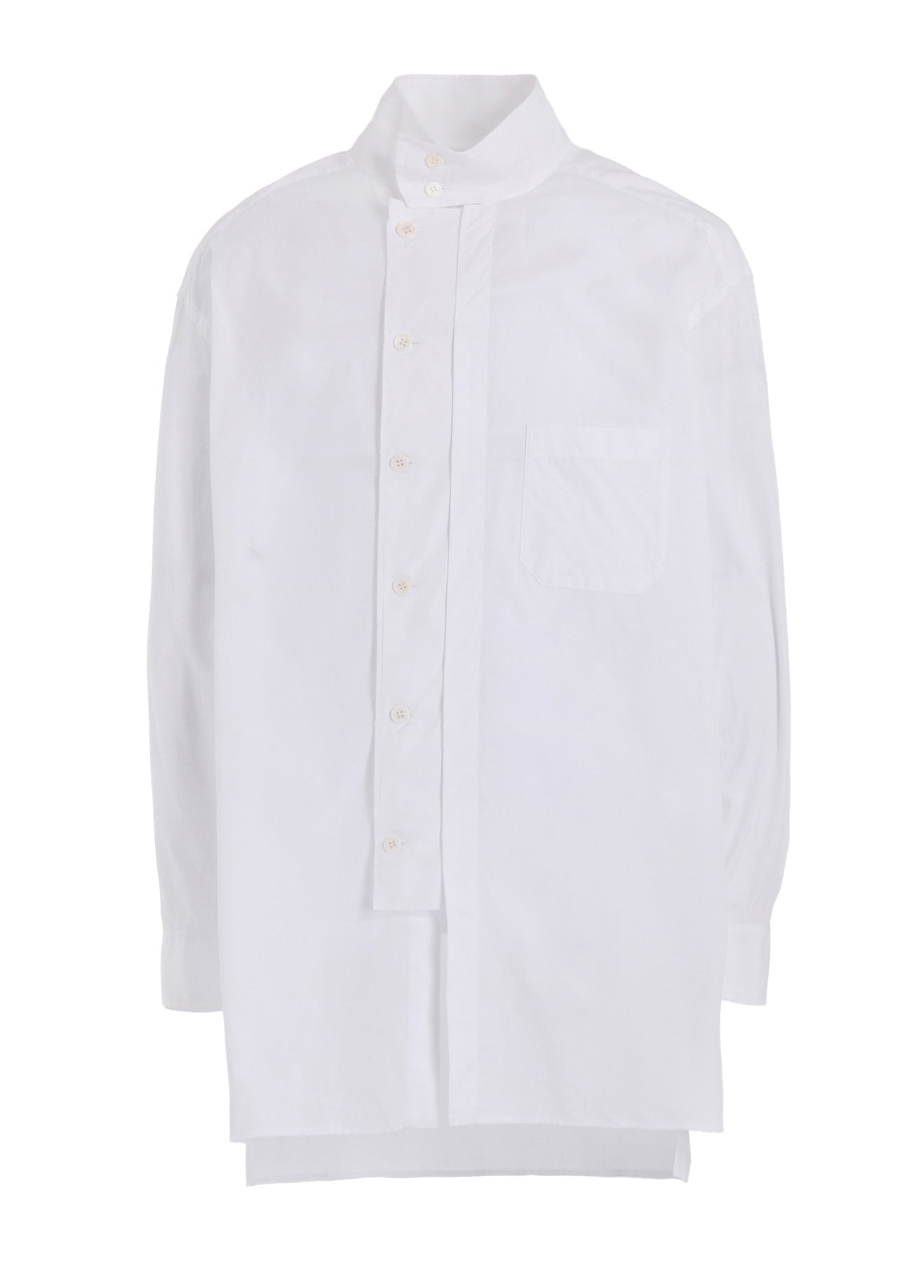 Premium Cotton Broadcloth Button-Down Shirt with Multi-Button Sleeves & Stand Collar - Perfect for Business Casual, Office Wear & Smart Outfits