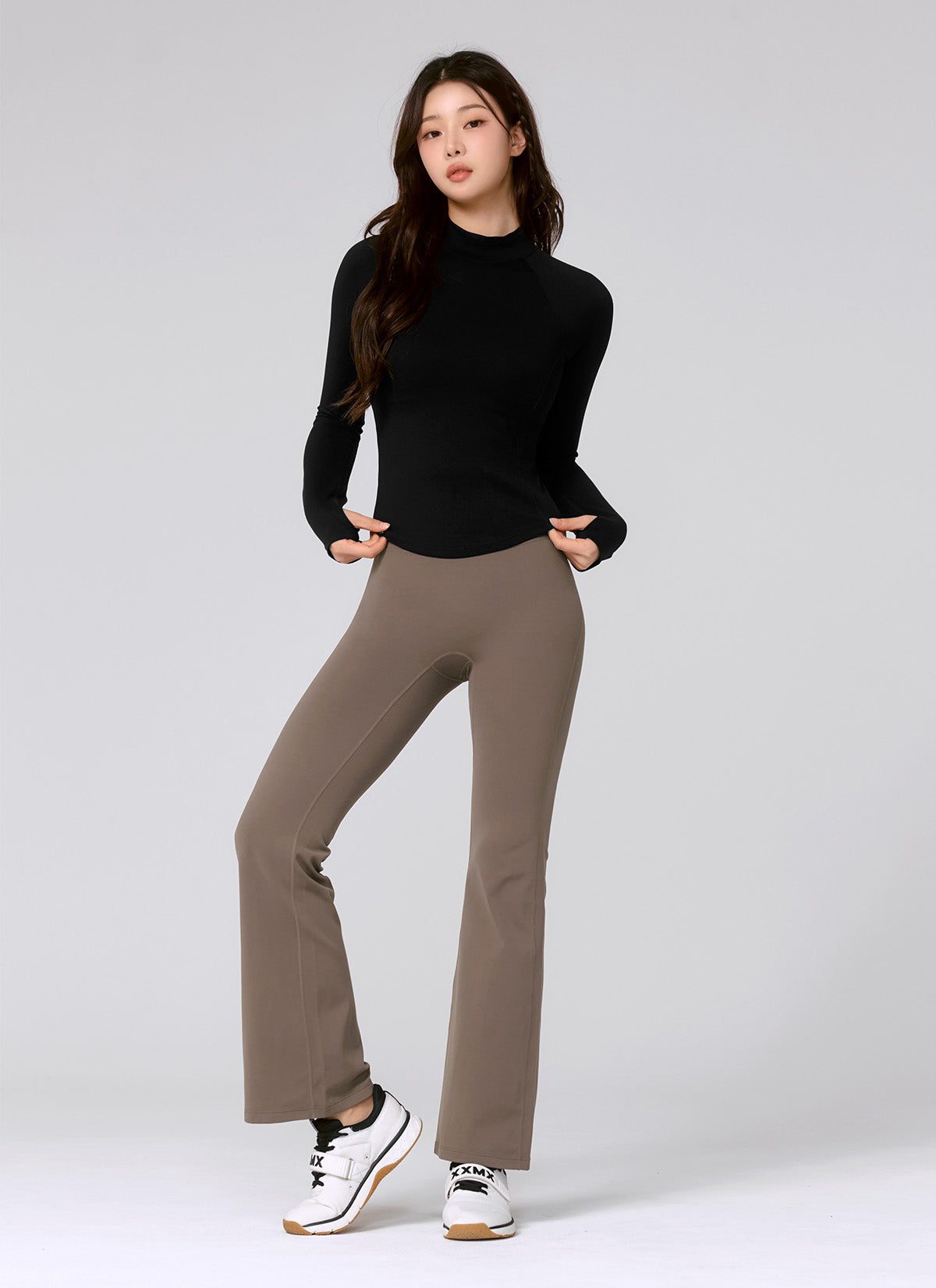 Black Label Signature Power Rise Fleece Bootcut Pants for Women - Warm Winter Lounge Pants with Stretchy Comfort - Perfect for Yoga, Running Errands & Cozy Home Wear