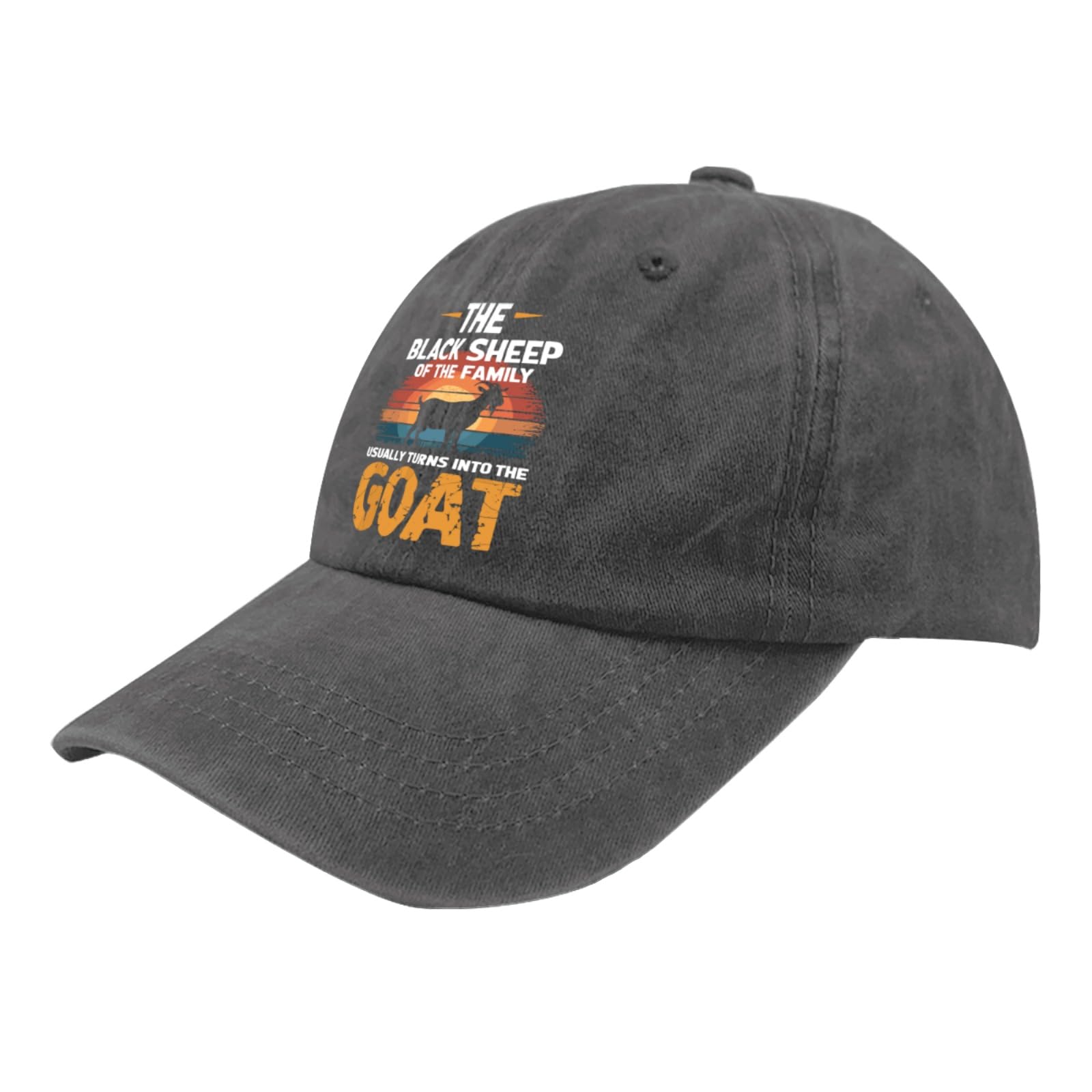 Black Sheep Baseball Cap - Adjustable Fitted Golf Hat for Men | Perfect for Casual Wear, Sports & Outdoor Activities