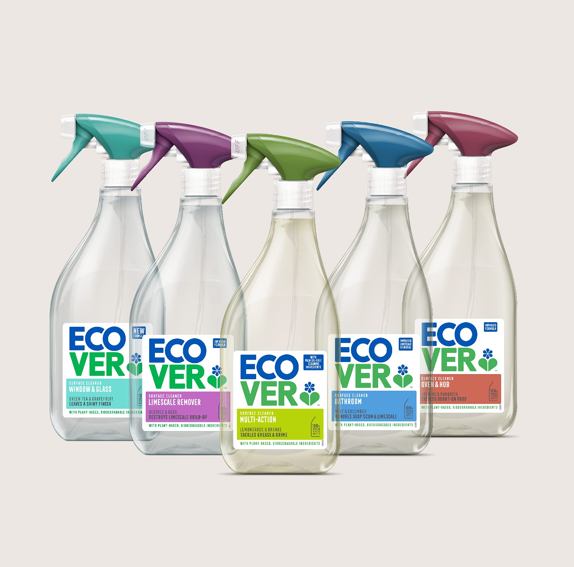 ECOVER All-Purpose Bathroom Cleaner Spray - 500 ML | Eco-Friendly, Non-Toxic Formula for Tiles, Sinks & Showers | Perfect for Daily Cleaning & Stain Removal