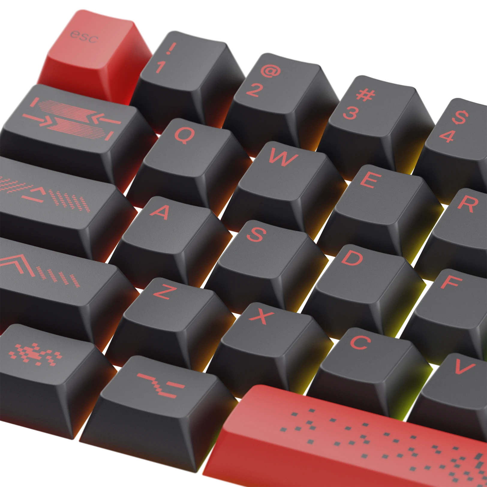 Limited Edition Pixel Punk Keycaps - Custom Mechanical Keyboard Keycaps for Gamers & Typists - Perfect for Gaming, Coding & Office Work