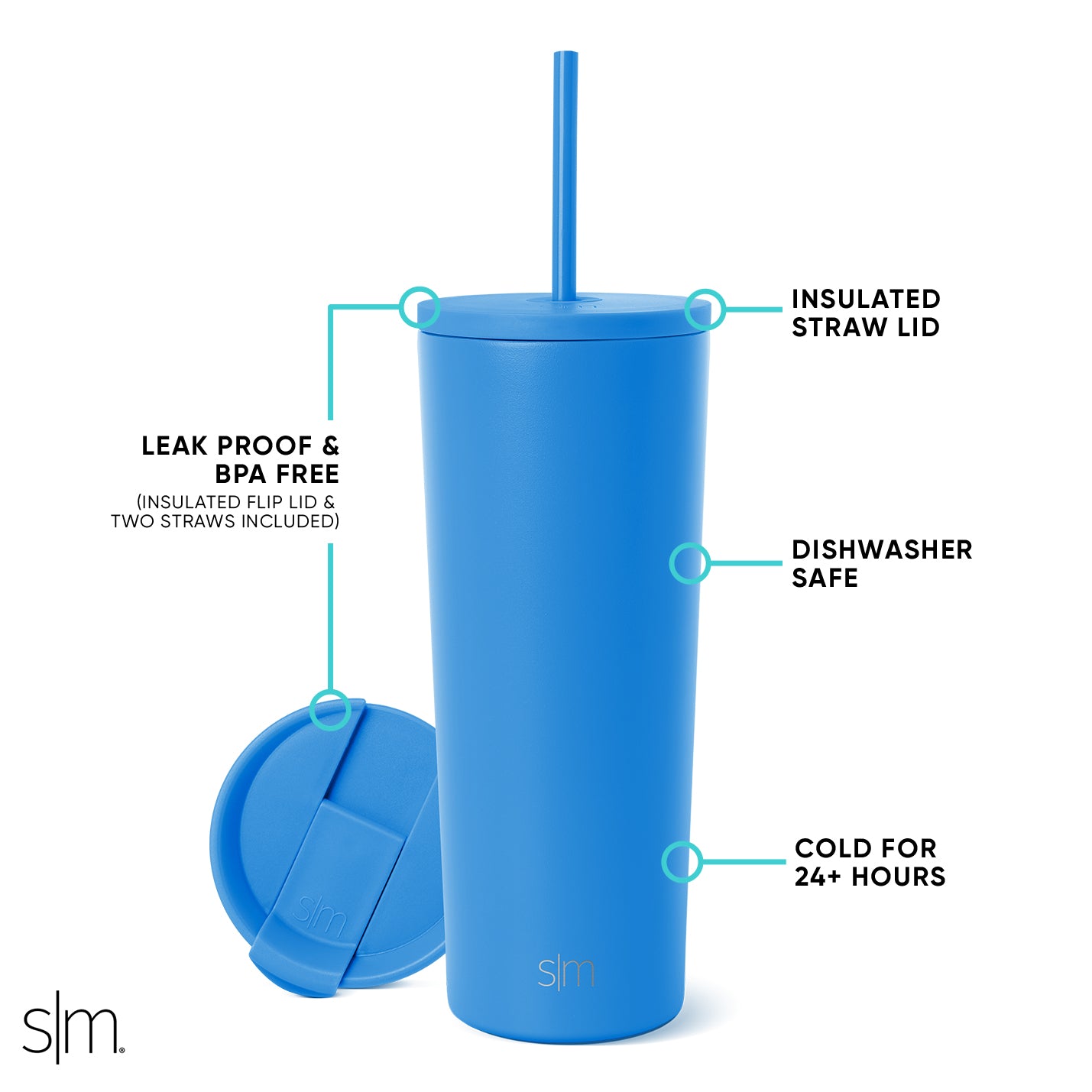 Classic Stainless Steel Tumbler 117 - 20oz Vacuum Insulated Travel Mug for Hot & Cold Drinks - Perfect for Coffee, Tea, Water - Ideal for Office, Gym, Camping & Outdoor Activities