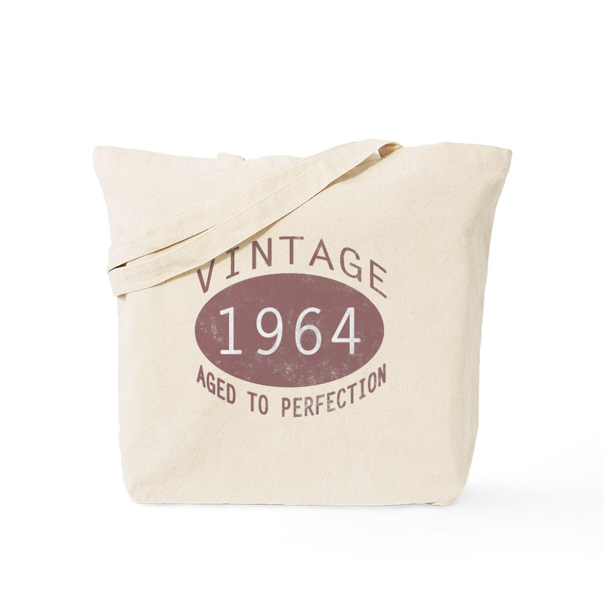 1964 Vintage Birthday Red Canvas Tote Bag - Eco-Friendly Reusable Shopping Bag for Groceries, Beach & Daily Use | CafePress