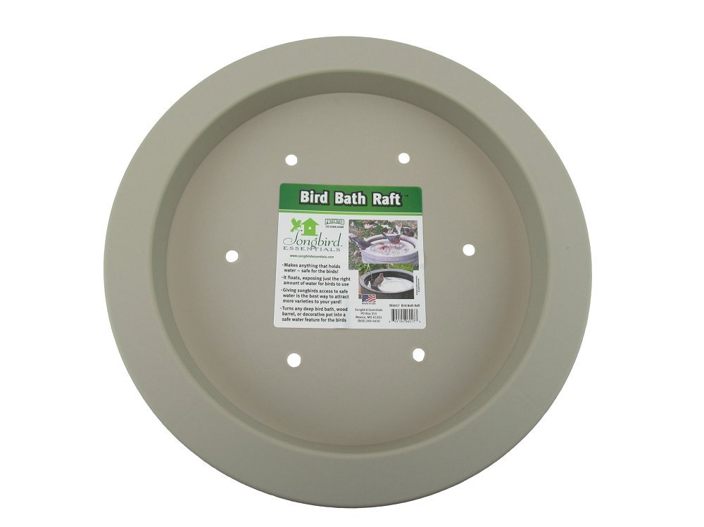 Songbird Essentials SE6017 Floating Bird Bath Raft for Wild Birds - Set of 1 | Outdoor Garden Decoration & Bird Watching Accessory | Attracts Robins, Finches & Songbirds to Your Backyard