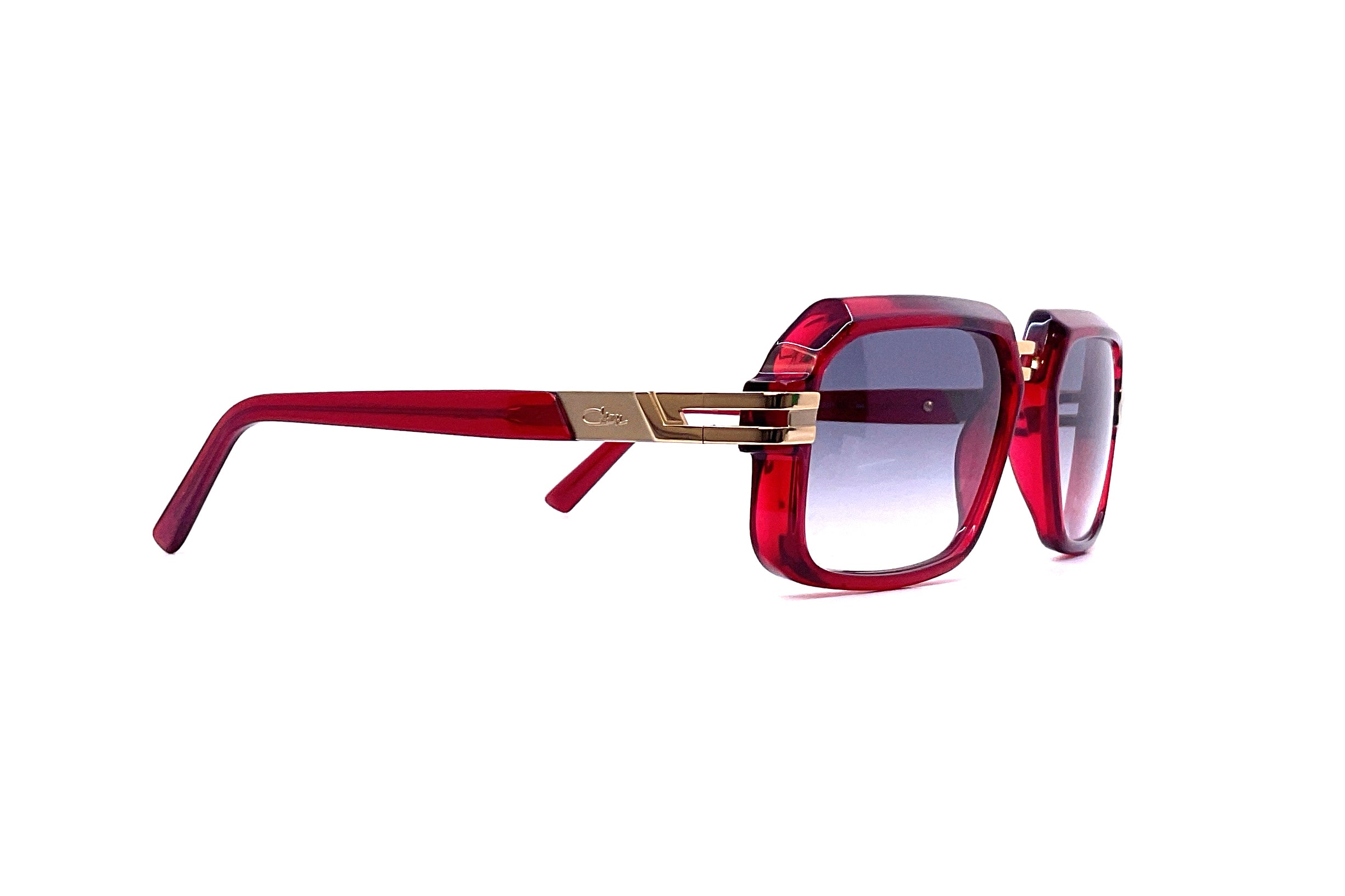 Cazal 6004/3 Sunglasses - Red/Gold Frame with UV Protection - Stylish Retro Aviator Sunglasses for Men & Women - Perfect for Driving, Travel, and Outdoor Activities