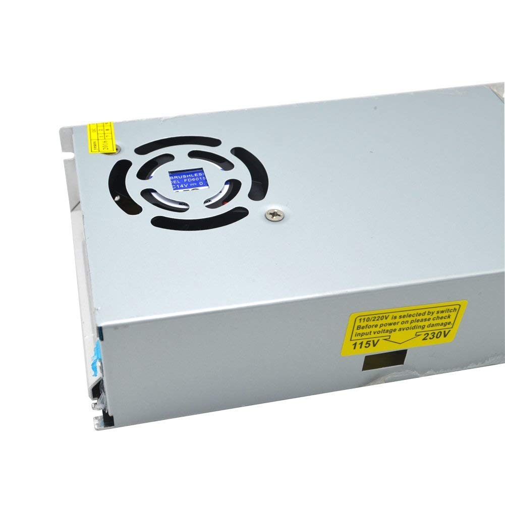 Padarsey 12V 20A Universal Regulated Switching Power Supply - for LED Strip Lights, CCTV, Radio, Computer & DIY Projects - Perfect for Home, Office & Industrial Use