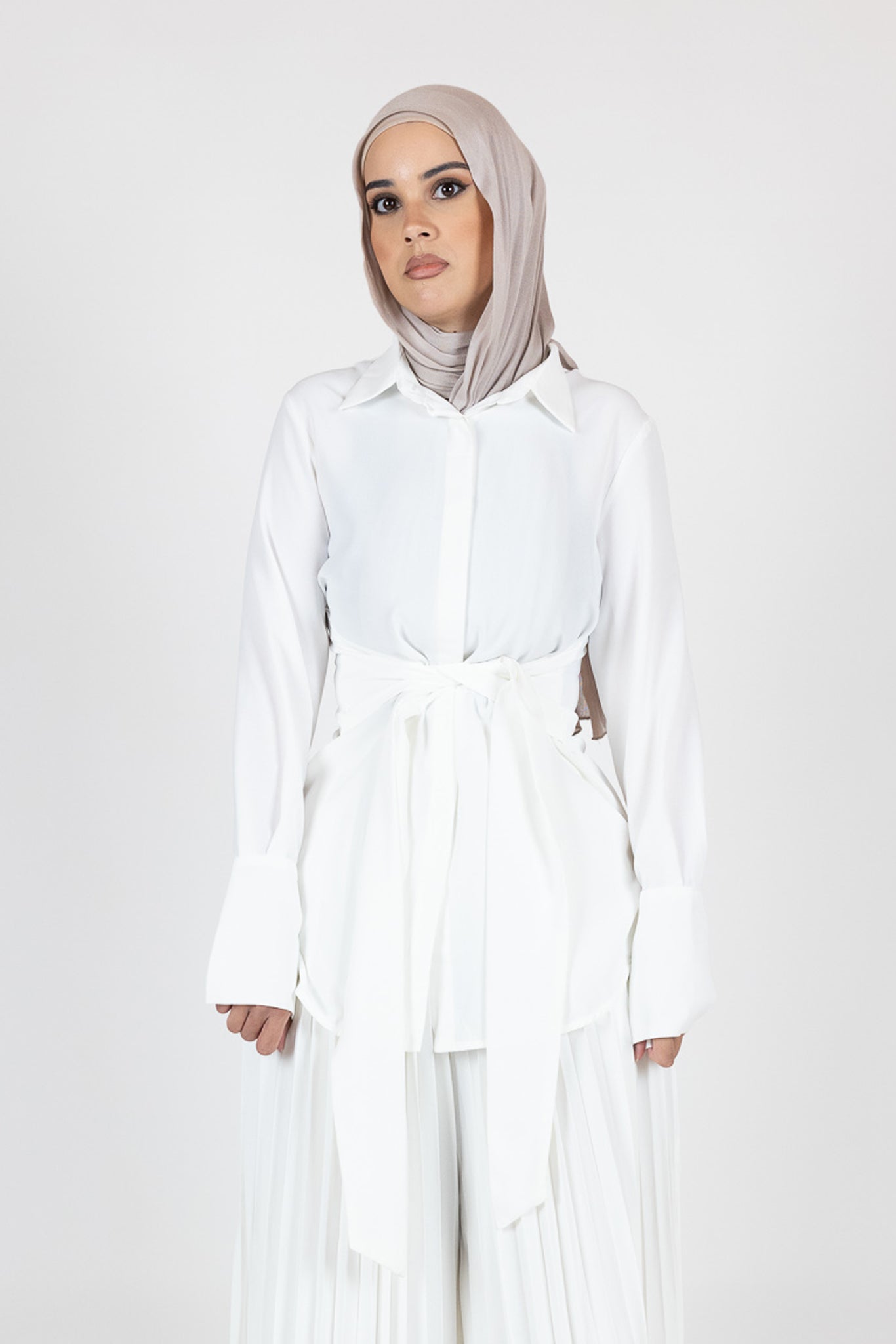 Kulture Tie Waist Shirt - Women's Stylish Wrap Blouse for Casual & Office Wear | Perfect for Work, Date Night & Everyday Outfits
