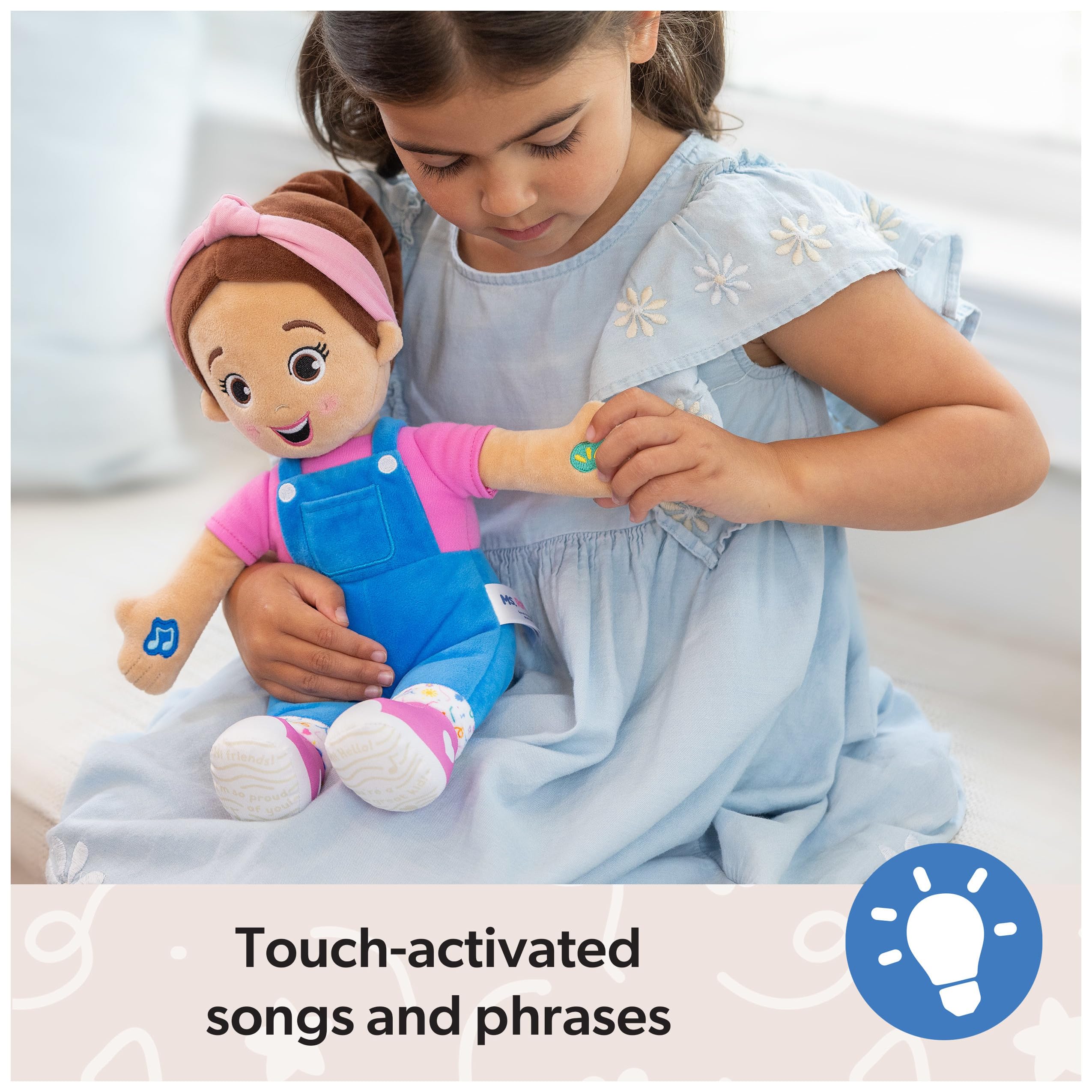 Ms. Rachel Official Speak & Sing Doll - 16” Interactive Toddler Toy with 4 Songs & 16+ Phrases - Educational Baby Toy for Boys & Girls Ages 6 Months to 3 Years - Perfect for Early Learning, Playtime & Speech Development