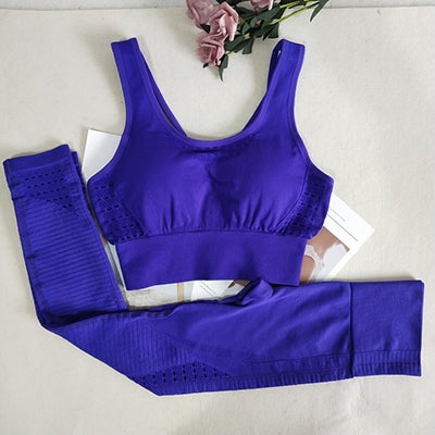 Women's Floral Print Yoga Pants & Top Set - High Waisted Sweat-Wicking Workout Leggings for Running, Gym & Lounge Wear
