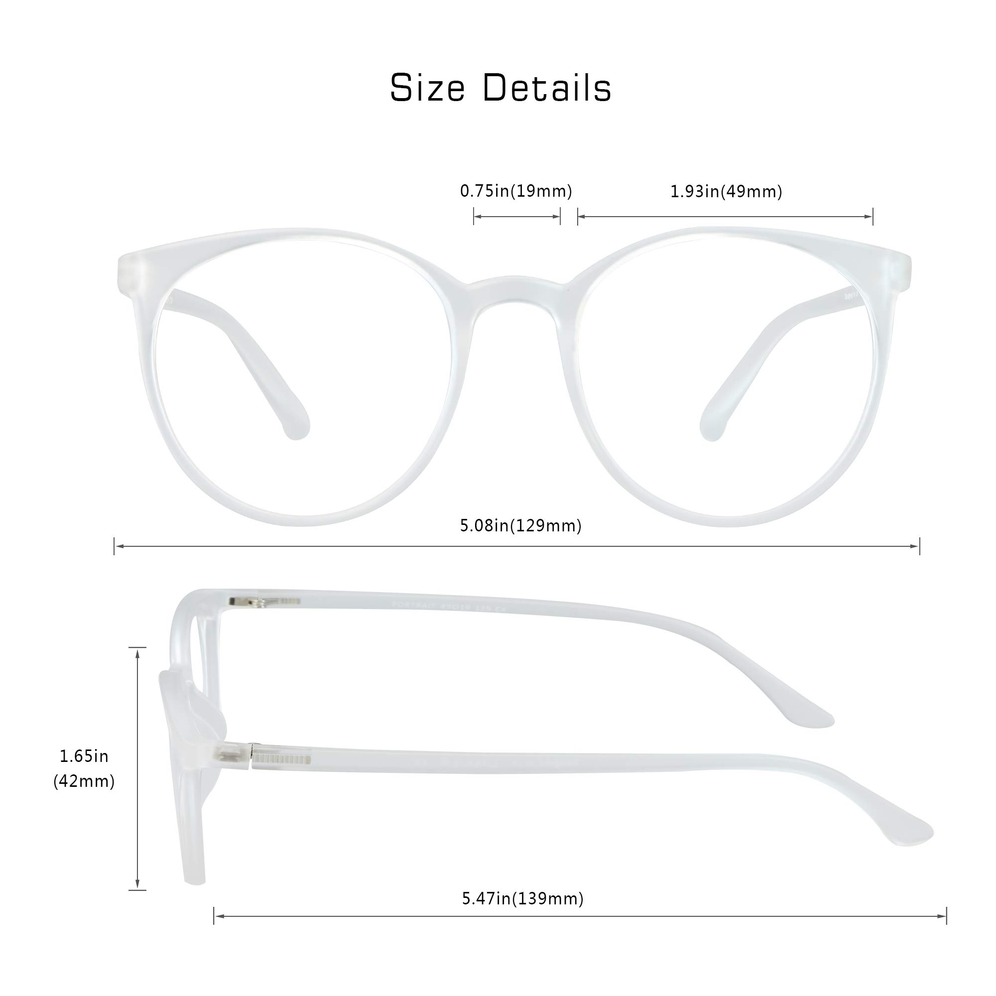 VisionGlobal Blue Light Blocking Glasses for Women & Men - Anti Eyestrain Computer Glasses with Stylish Oval Frame - Perfect for Screen Time, Gaming, Reading & Office Work