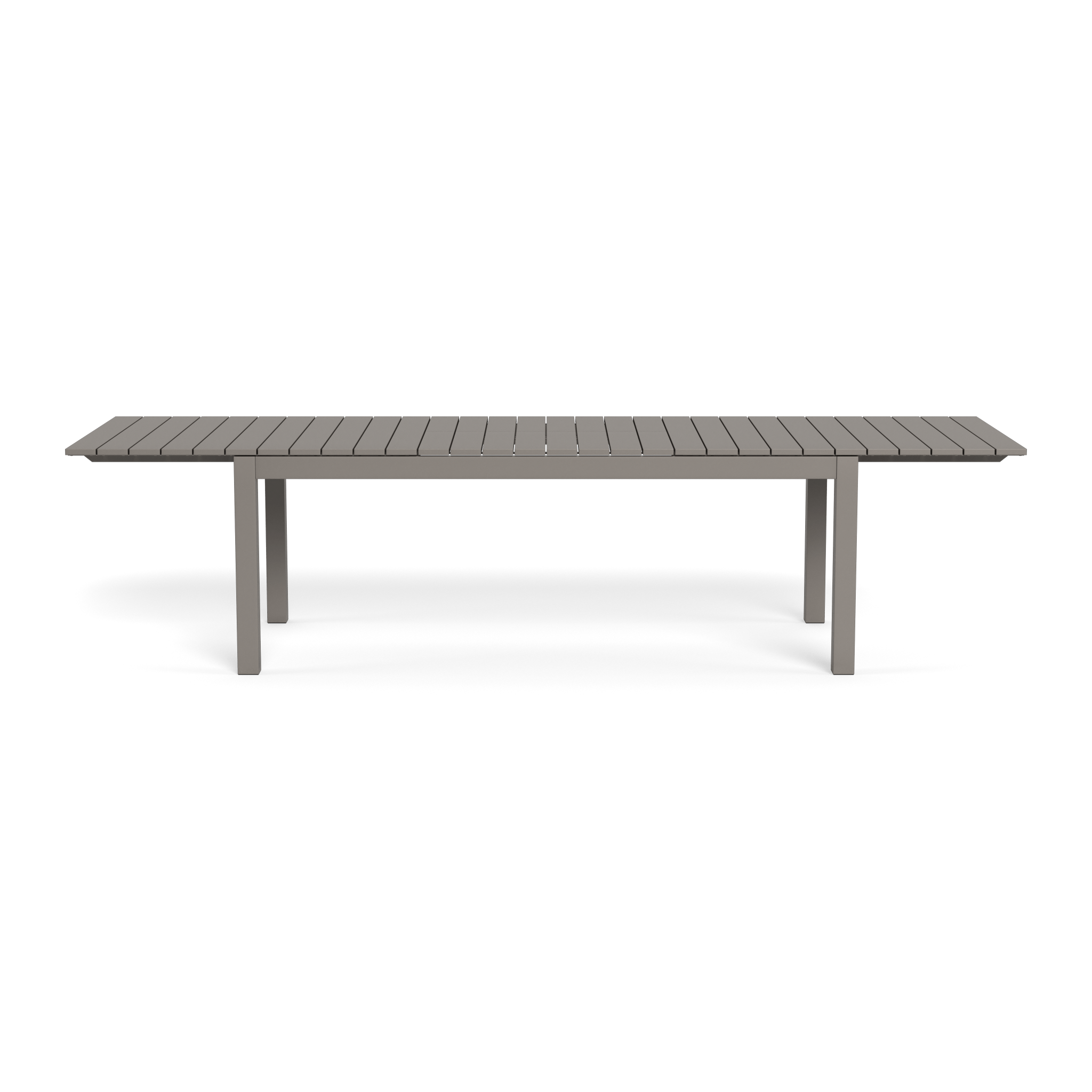 Pacific Aluminum Extension Dining Table - Expandable for 6 to 10 People, Modern Outdoor/Indoor Use - Perfect for Patio, Garden, or Large Family Gatherings