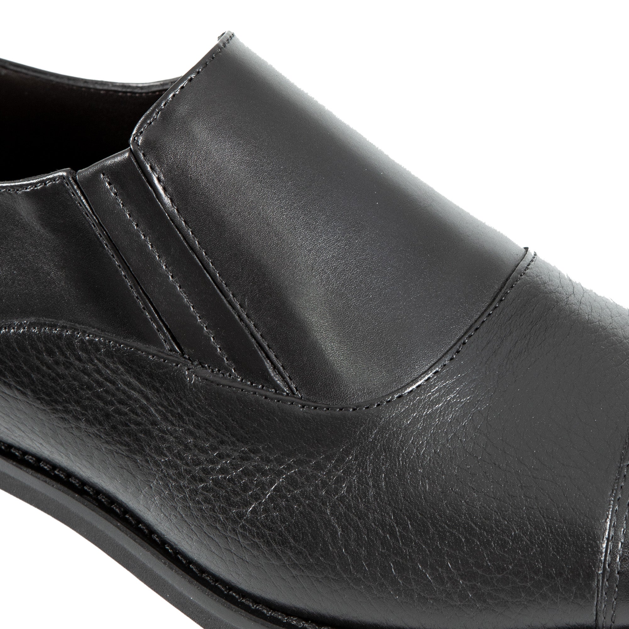 Henry Sartorial Classic Elastic Loafers for Men - Comfortable Slip-On Dress Shoes in Black | Perfect for Business, Office & Formal Occasions