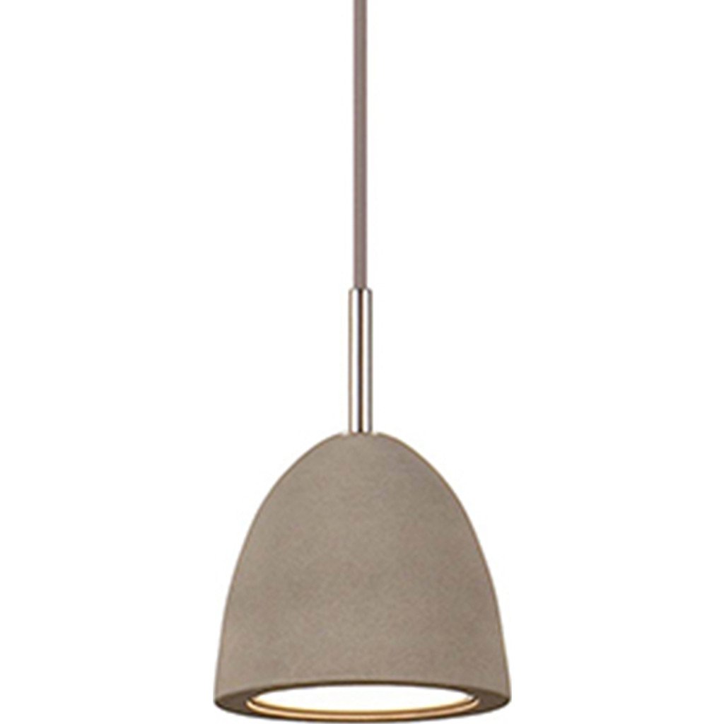 Castle Extra Small Pendant Lamp - Modern Concrete Hanging Light Fixture for Kitchen Island, Dining Room, or Bedroom Lighting