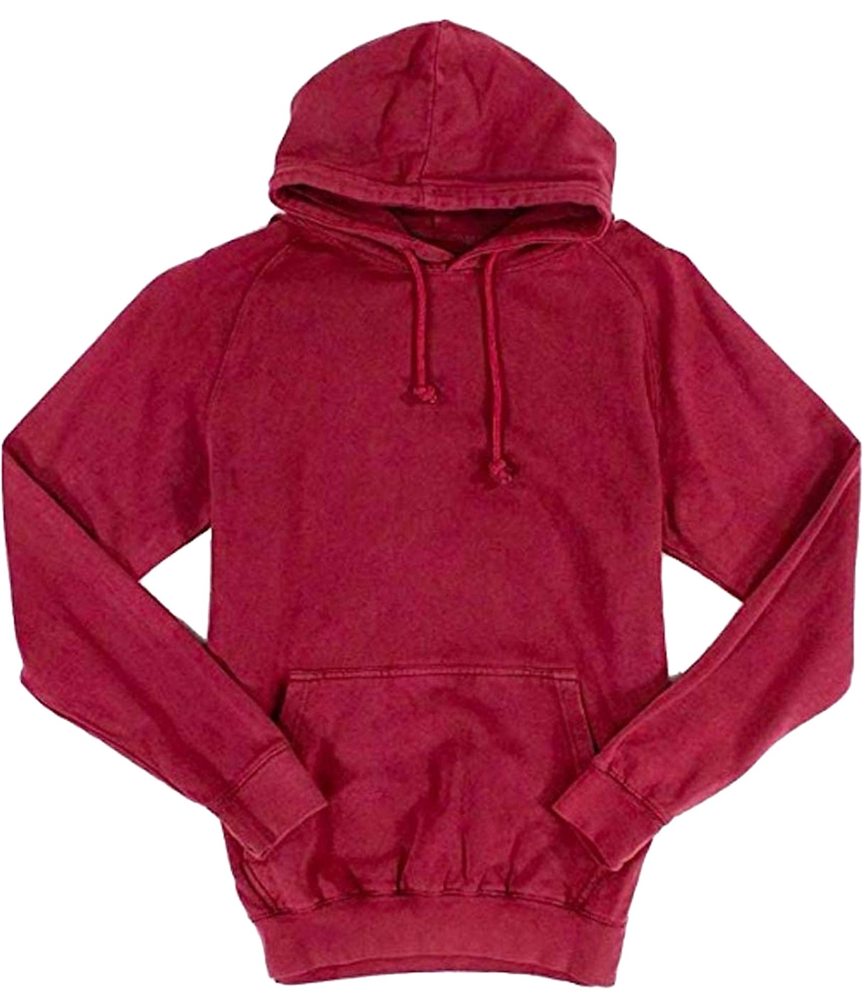 Vintage Wash Men's Hooded Pullover Sweater - Oak & Rye Red XL | Cozy Casual Wear for Fall & Winter Outfits