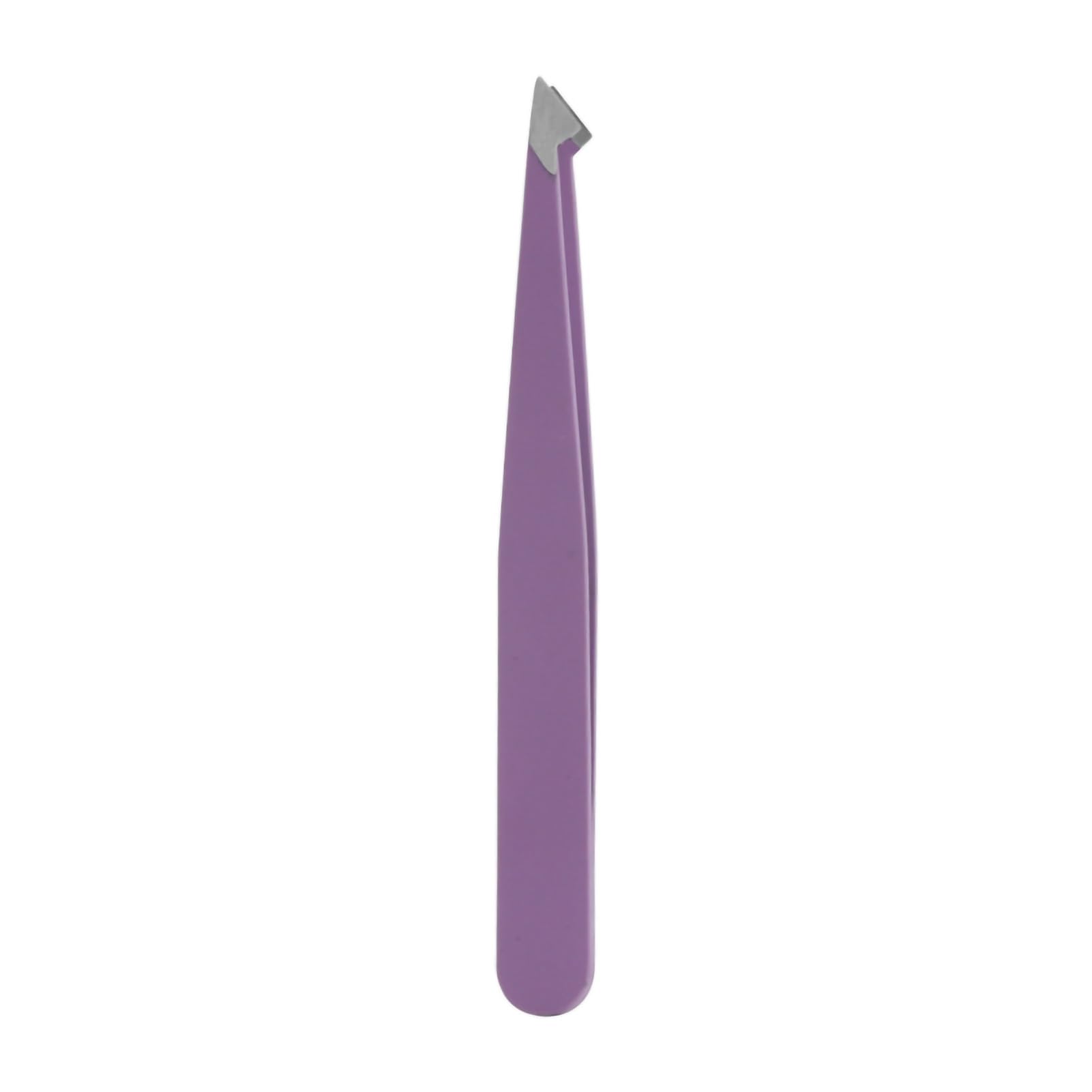 Professional Stainless Steel Short Hair Clipping & Ingrown Hair Removal Tool Set - 4-Piece Slant Tip Eyebrow Tweezers for Precise Grooming | Perfect for Eyebrow Shaping, Facial Hair Removal & DIY Beauty Care