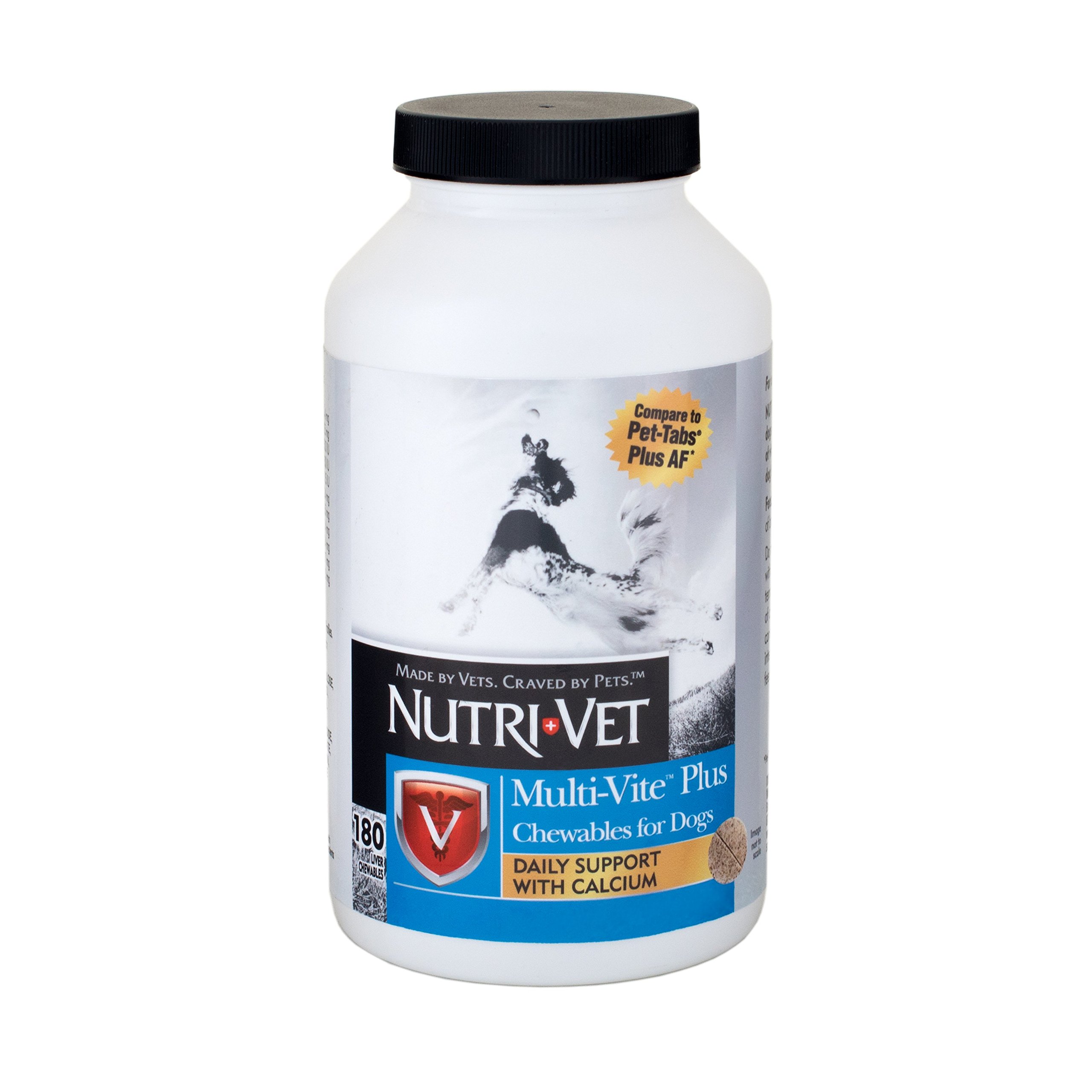 Nutri-Vet Multi-Vite Chewable Vitamins for Dogs - Essential Vitamins & Minerals Supplement for Balanced Nutrition - 180 Count - Supports Immune System & Overall Health for Puppies & Adult Dogs