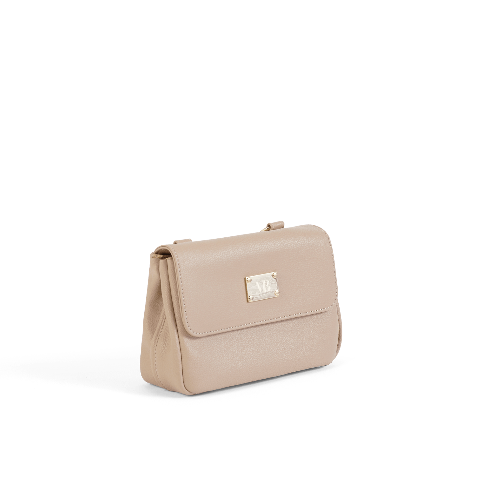 Trudy Vegan Leather Crossbody Clutch Bag for Women - Stylish Beige Purse for Everyday Use, Travel & Date Night