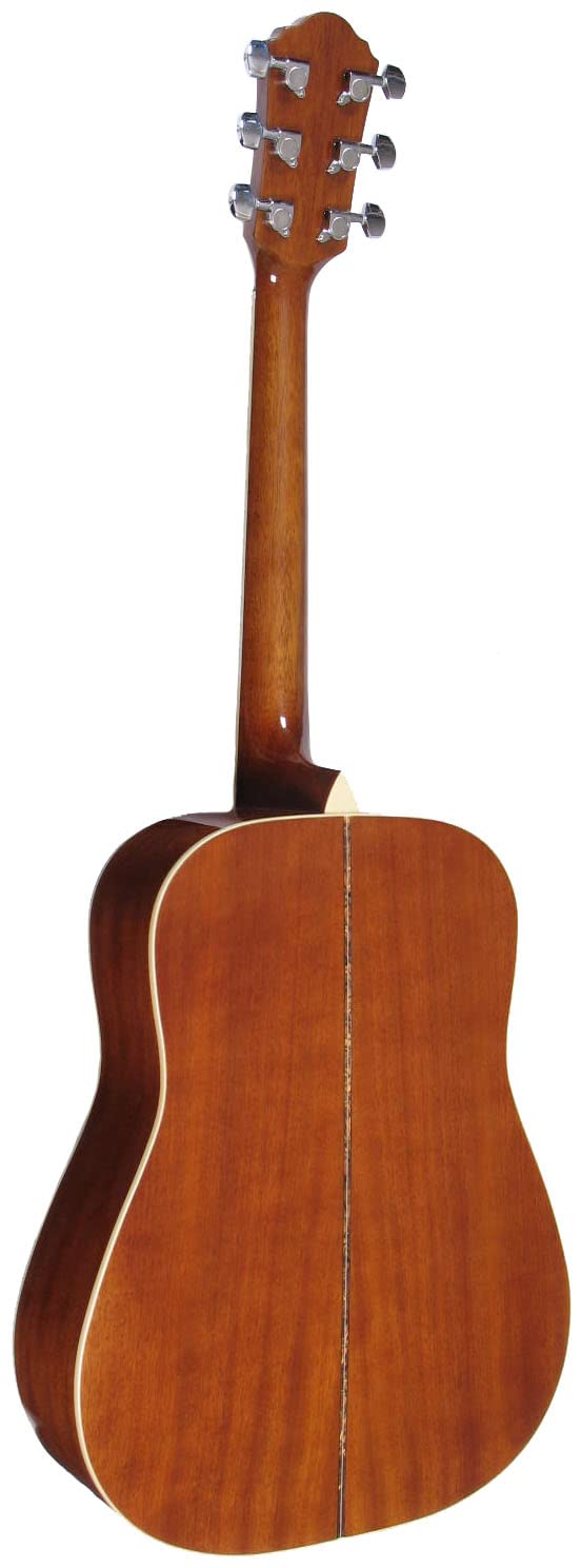 Oscar Schmidt OG1FYS-A-U 3/4 Size Dreadnought Acoustic Guitar - Flame Yellow Sunburst High Gloss Finish | Perfect for Beginners, Travel & Small Spaces