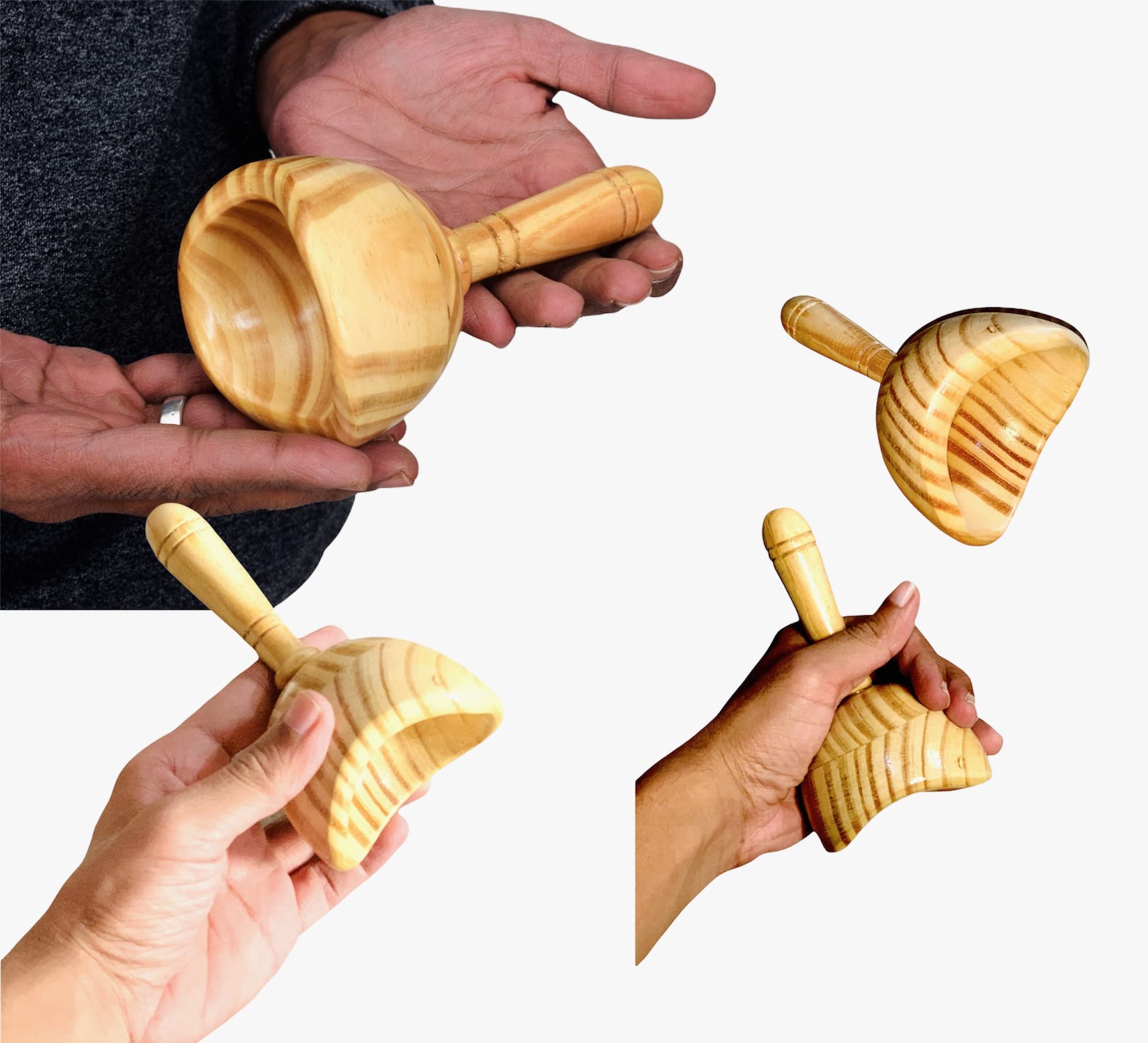 Maderoterapia Wooden Body Massage Kit - Set of 8 Wooden Massage Rollers for Relaxation, Rejuvenation & Cellulite Reduction | Full Body Wood Therapy Tools for Home Spa, Lymphatic Drainage & Self-Care Routine