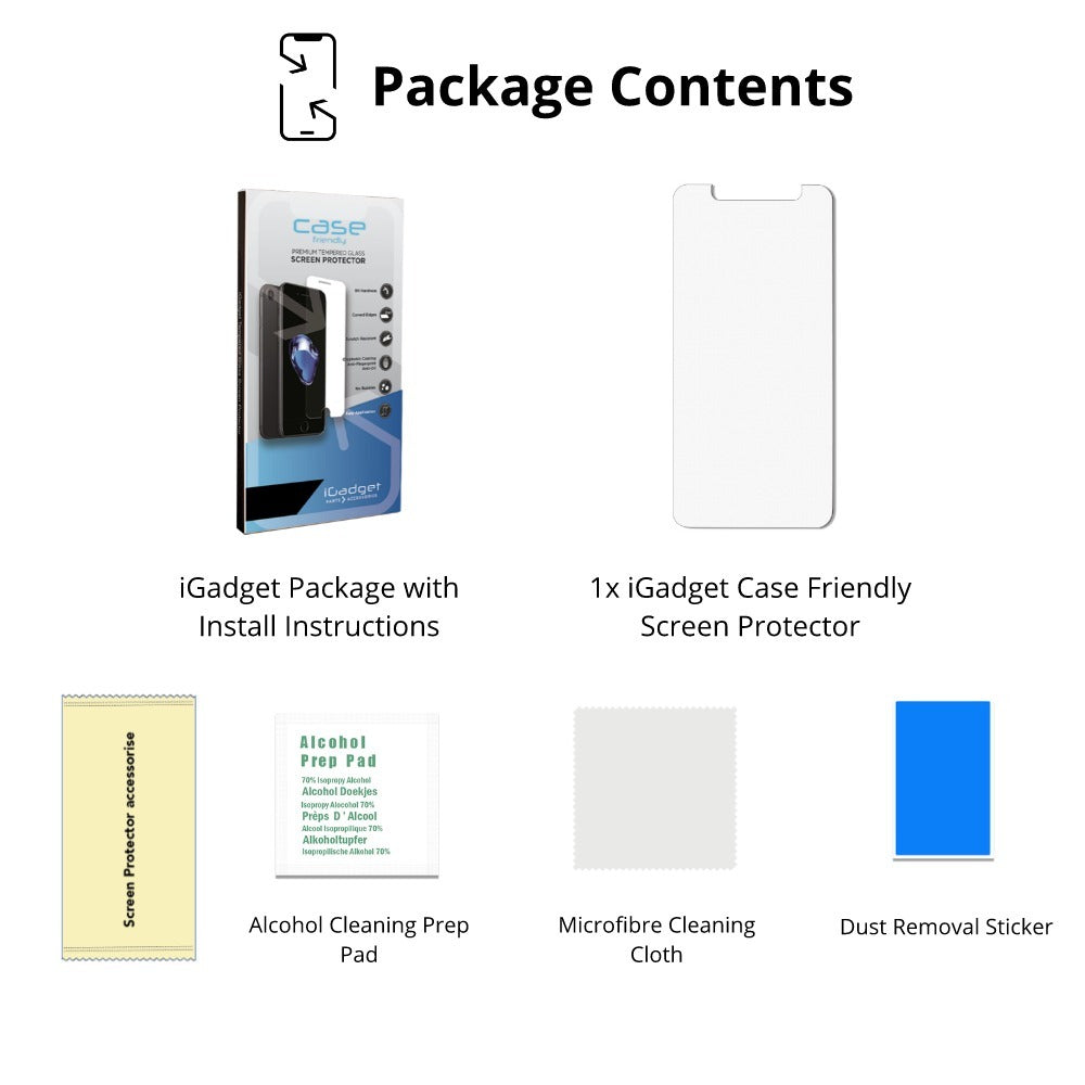 Samsung Galaxy J4 Plus Screen Protector - Case Friendly Ultra Clear Tempered Glass Shield for Scratch & Impact Protection - Perfect for Everyday Use, Gaming, and Travel