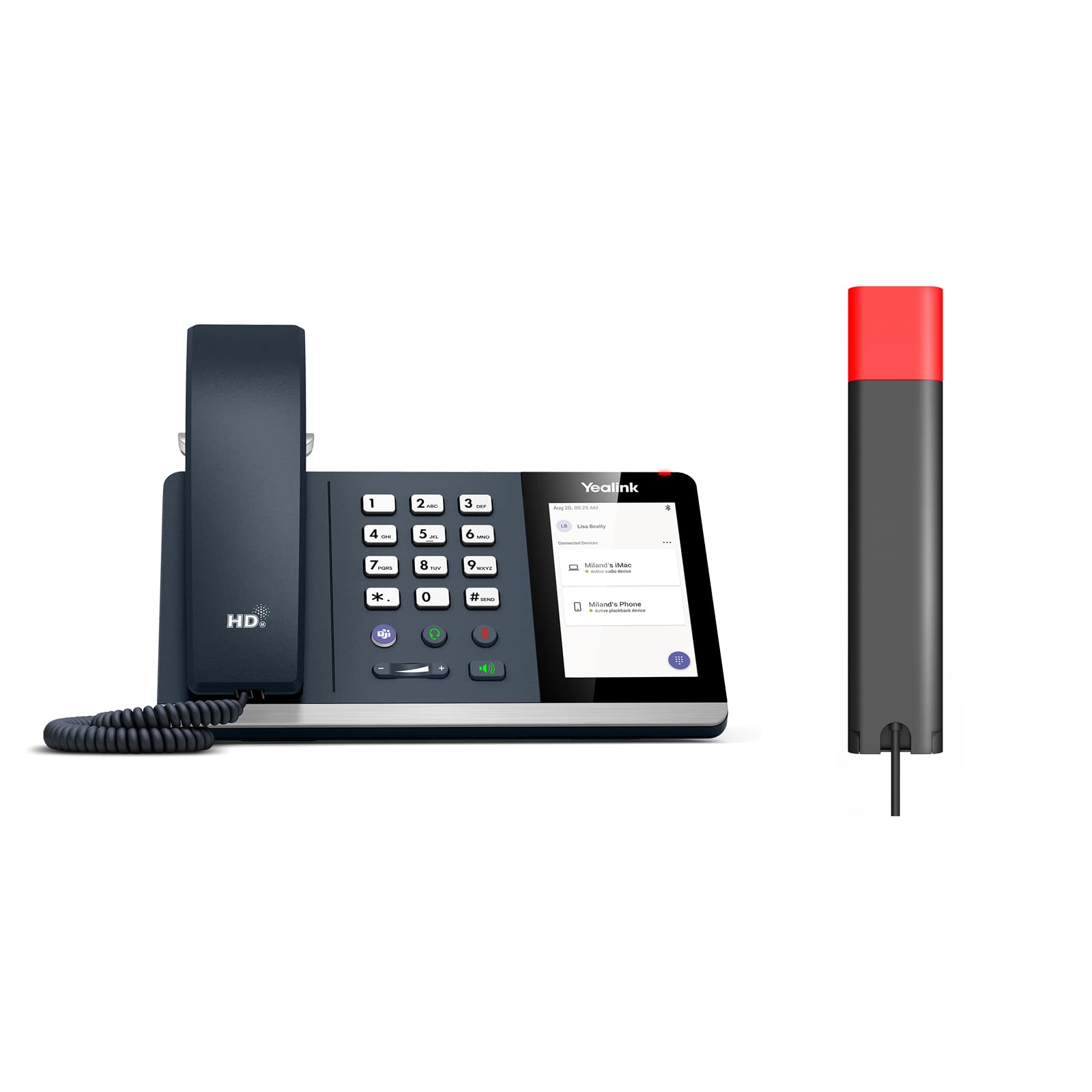 Yealink MP50 USB Business Phone with BLT60 Busylight - Ideal for Office, Call Center & Remote Work Communication